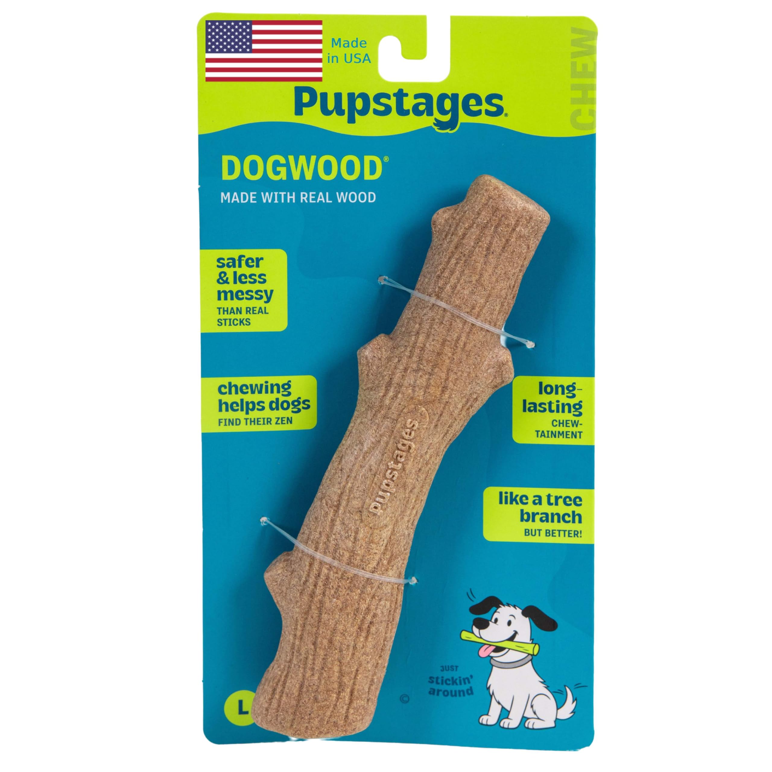 Petstages Dogwood Wood Alternative Dog Chew Toy, Large