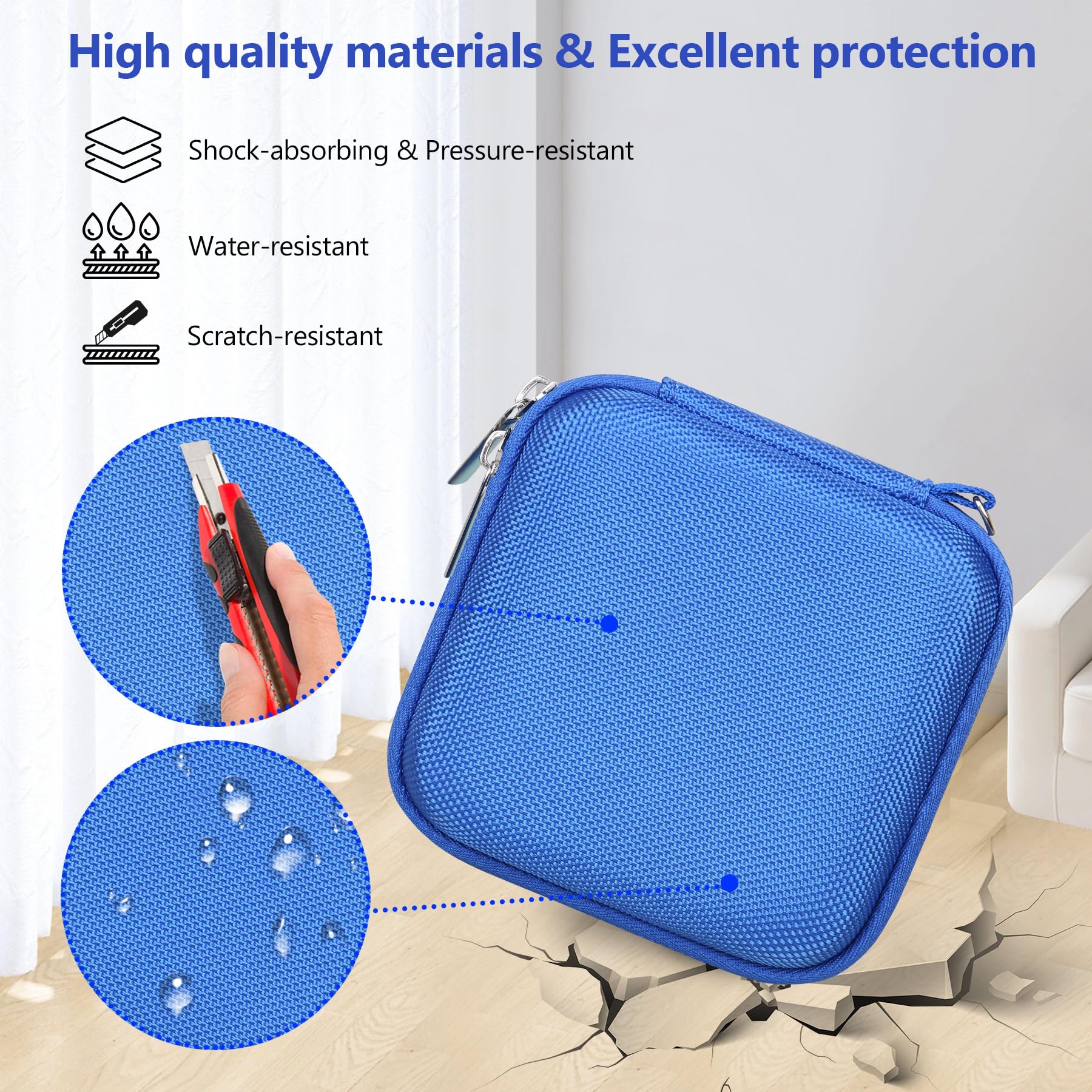 Supmay Étui de transport rigide pour console de jeu portable RG34XXSP/RG35XXSP, support de rangement de voyage rétro avec sac en maille pour carte SD, câble de charge USB, manuel de l'utilisateur
