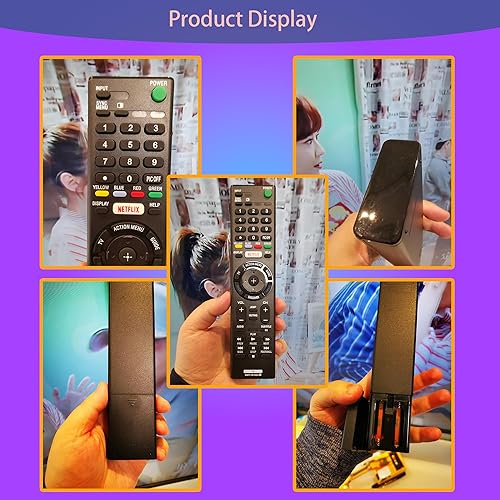 Miniatura 5 de RMT-TX100U - Control remoto universal para Sony TV con botón Netflix, repuesto para todos los televisores Sony y Bravia