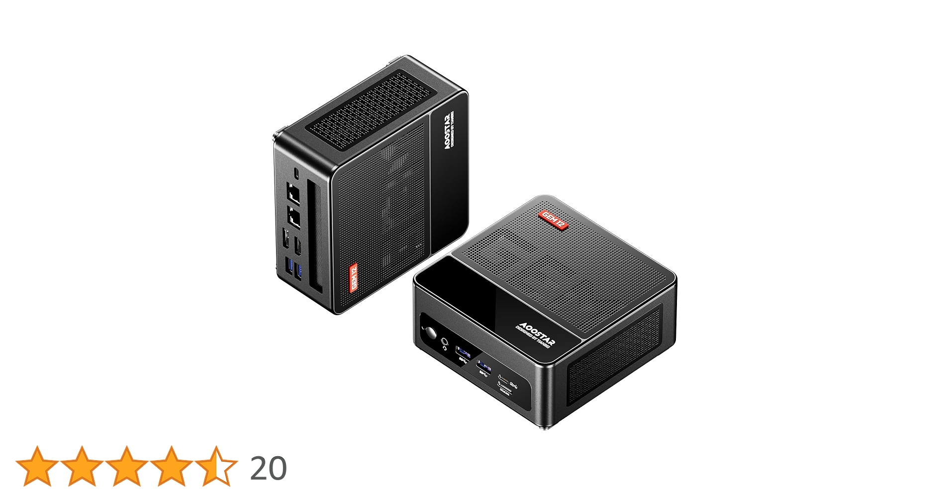 AOOSTAR GEM12 Mini PC, AMD Ryzen 9 6900HX(8C/16T,up to 4.9