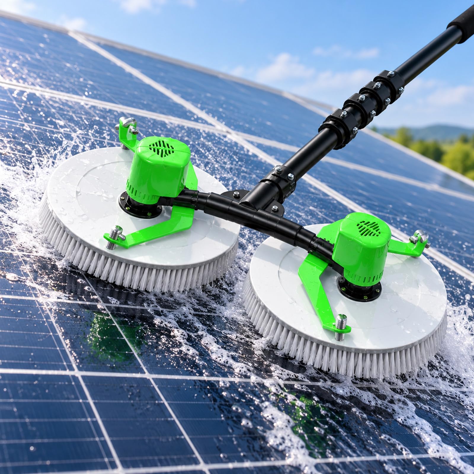 Pulitore Elettrico Per Pannelli Solari Concavo-3.5m
