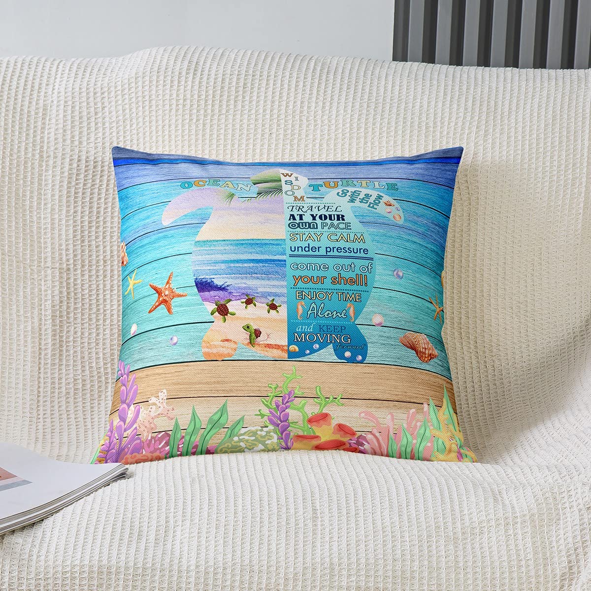 Cekog Housse de Coussin 50x70cm Lot de 2 Lin Rectangulaires Housse Coussin Exterieur Décoratives Branche Fleur Motif Lombaire Taie d'oreiller pour Canapé Maison Salon Lit Jardin