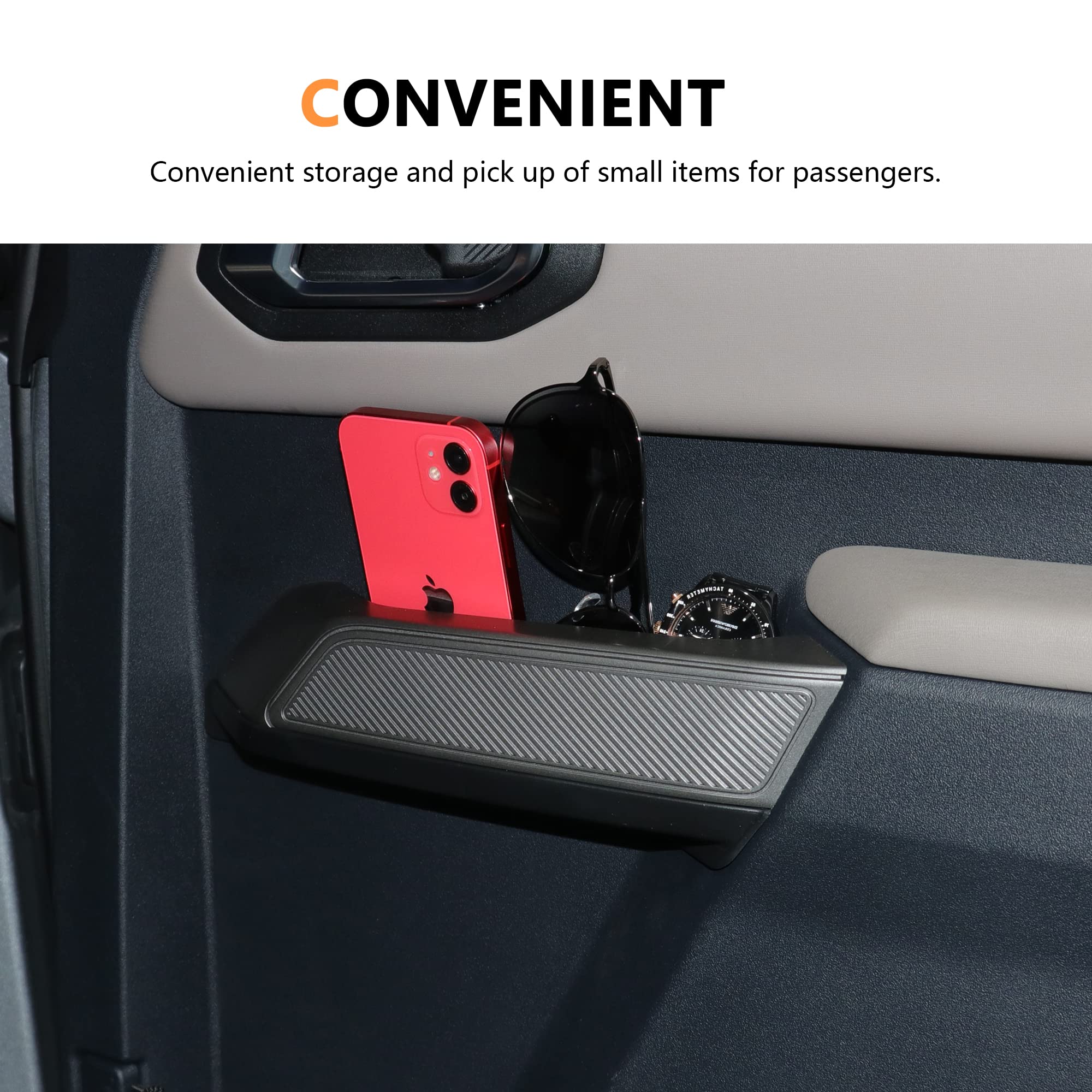 Front Door Storage Pockets Organizer Box Cup Holder For Ford Bronco 21 Accessory - View #9