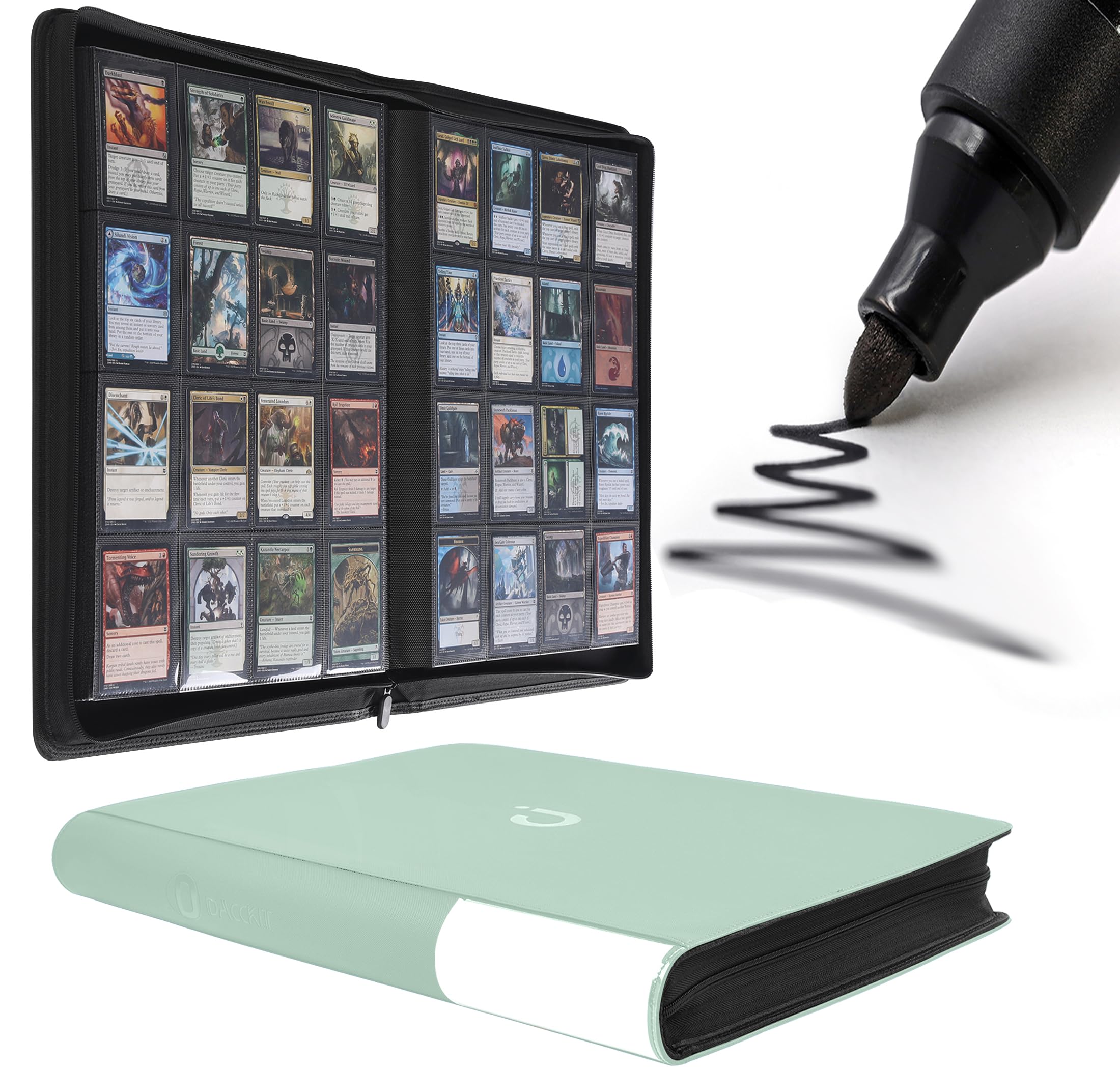 Amazon.com: D DACCKIT Card Binder 16 Pocket - Fits 1024 Cards，4X4