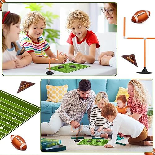 Miniatura 6 de 4 juegos de mini juegos de fútbol de escritorio mini juegos de fútbol de mesa juegos deportivos con poste de portería de fútbol de espuma y tarjetas