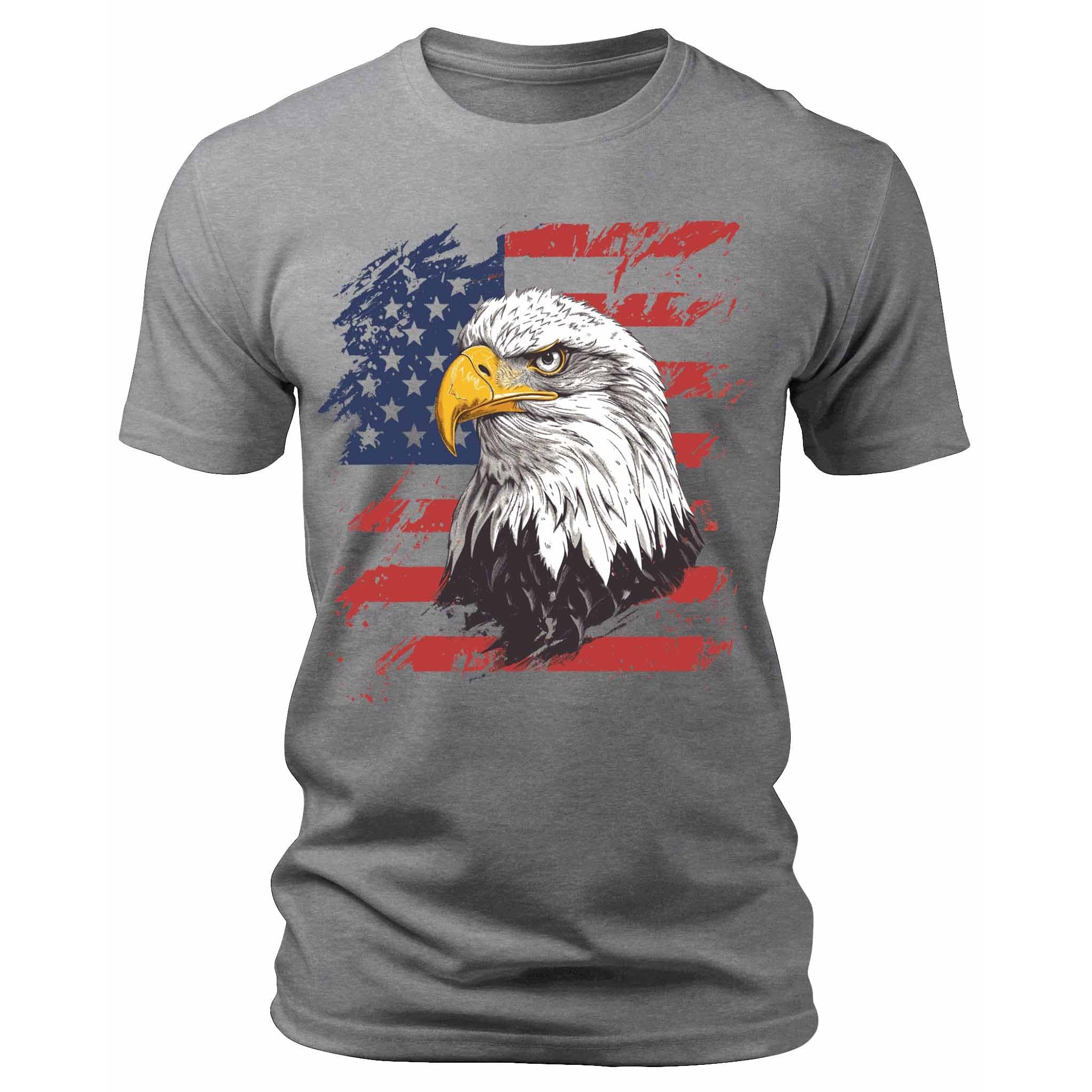 Screaming Freedom Men's Patriotic T-Shirts USA Military Casual Short Sleeve Crewneck Graphic Tees