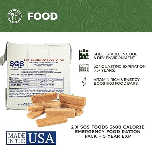 Miniatura 3 de Vital Kit de supervivencia de emergencia de 72 horas para la familia, prepárate para huracanes, inundaciones, tornados u otros desastres, 72 horas