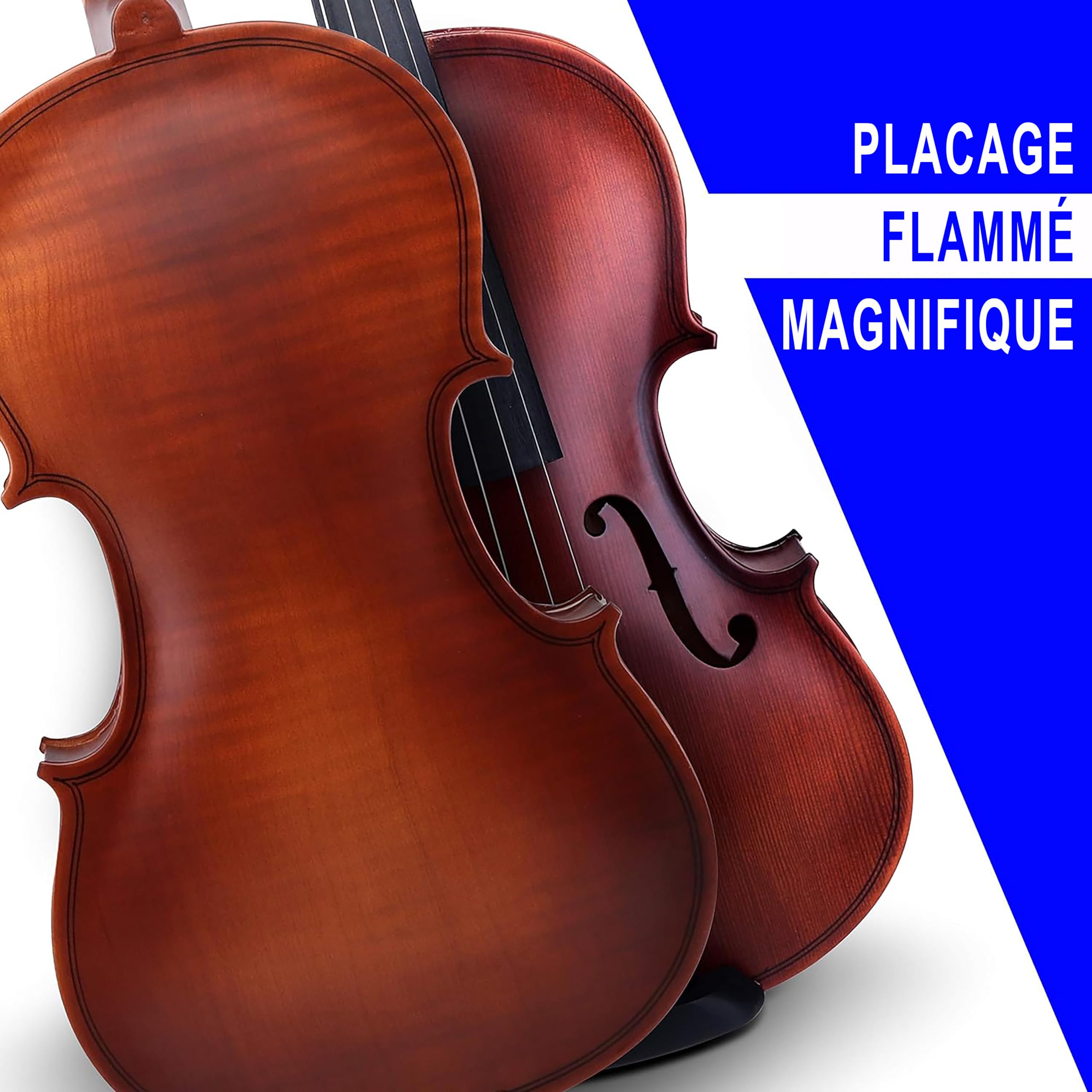 Pyle, Lot de 4 violons à cordes en contreplaqué avec kit d'accessoires inclus (PGVILN20.3)