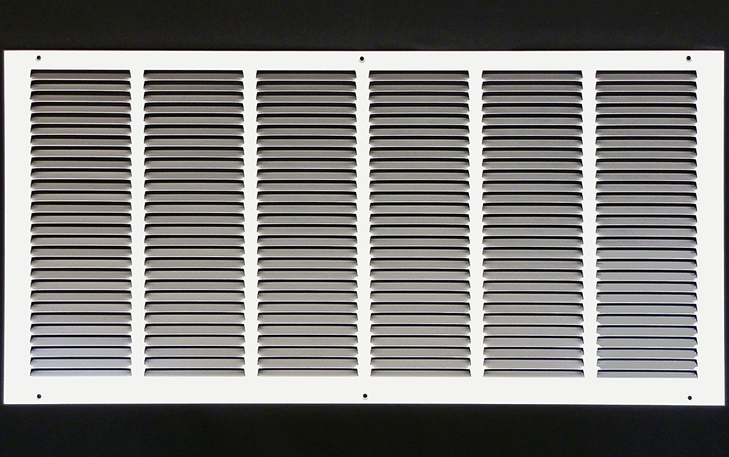 Return Air Gitter 50,8x10,2 Cm – Stahl, Weiß Pulverbeschichtet, Für Seitenwand/Decke, Außenmaße 55,2x14,6 Cm