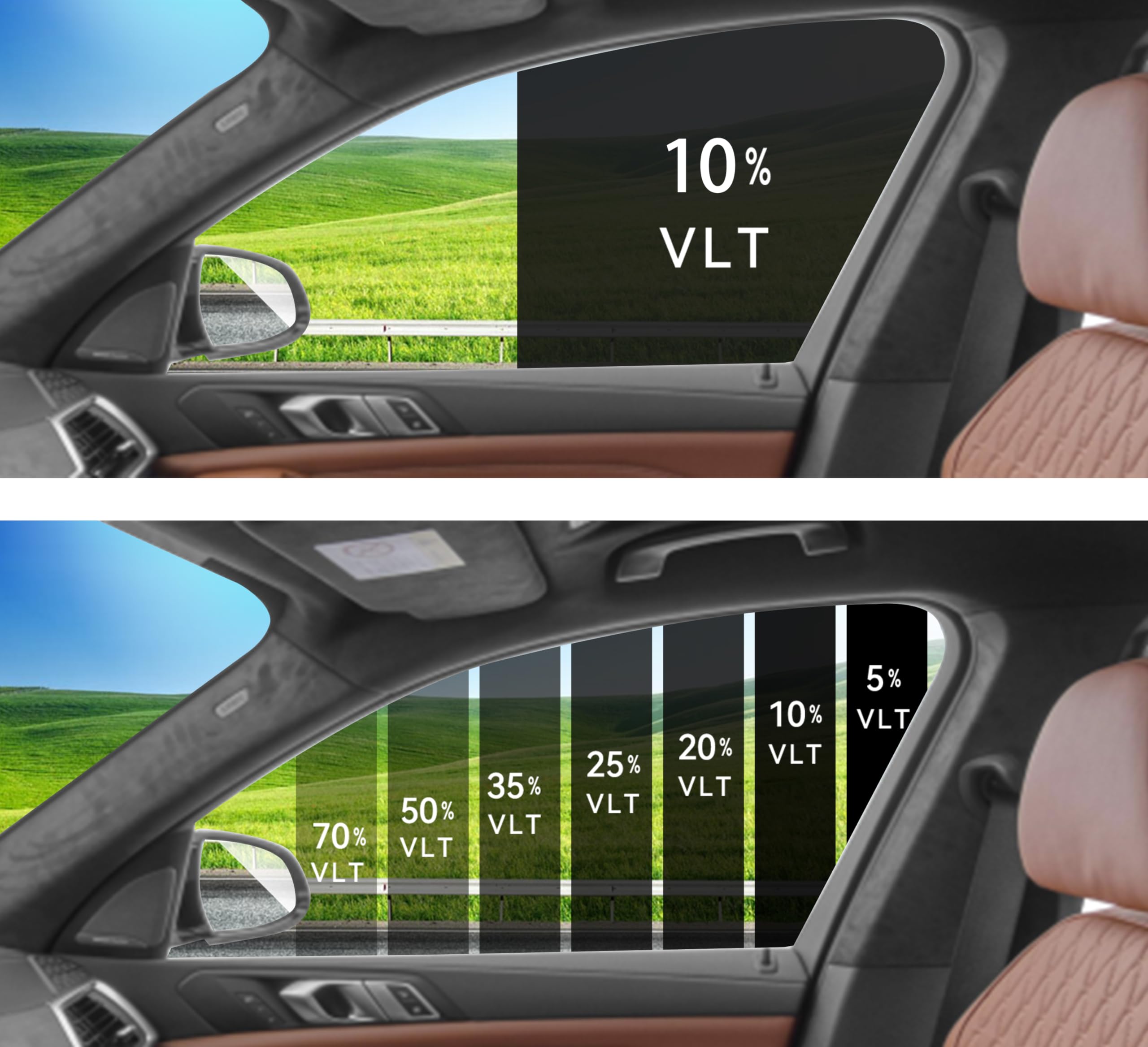 AUTOTEK Precut Windows Tint Film All Sides Cars Sun Blocking Protection Privacy Anti Shatter Glass 2 Ply Film Any Tint Shade kit for Acura Integra 2door 1994-2001