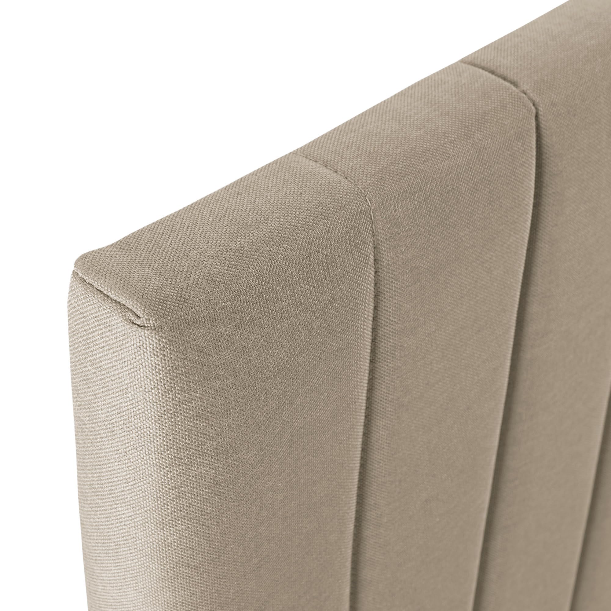 HOMN LIVING Cabecero Eris tapizado en Tela Beige 140x60 cm, Incluye Herrajes y Tornillería