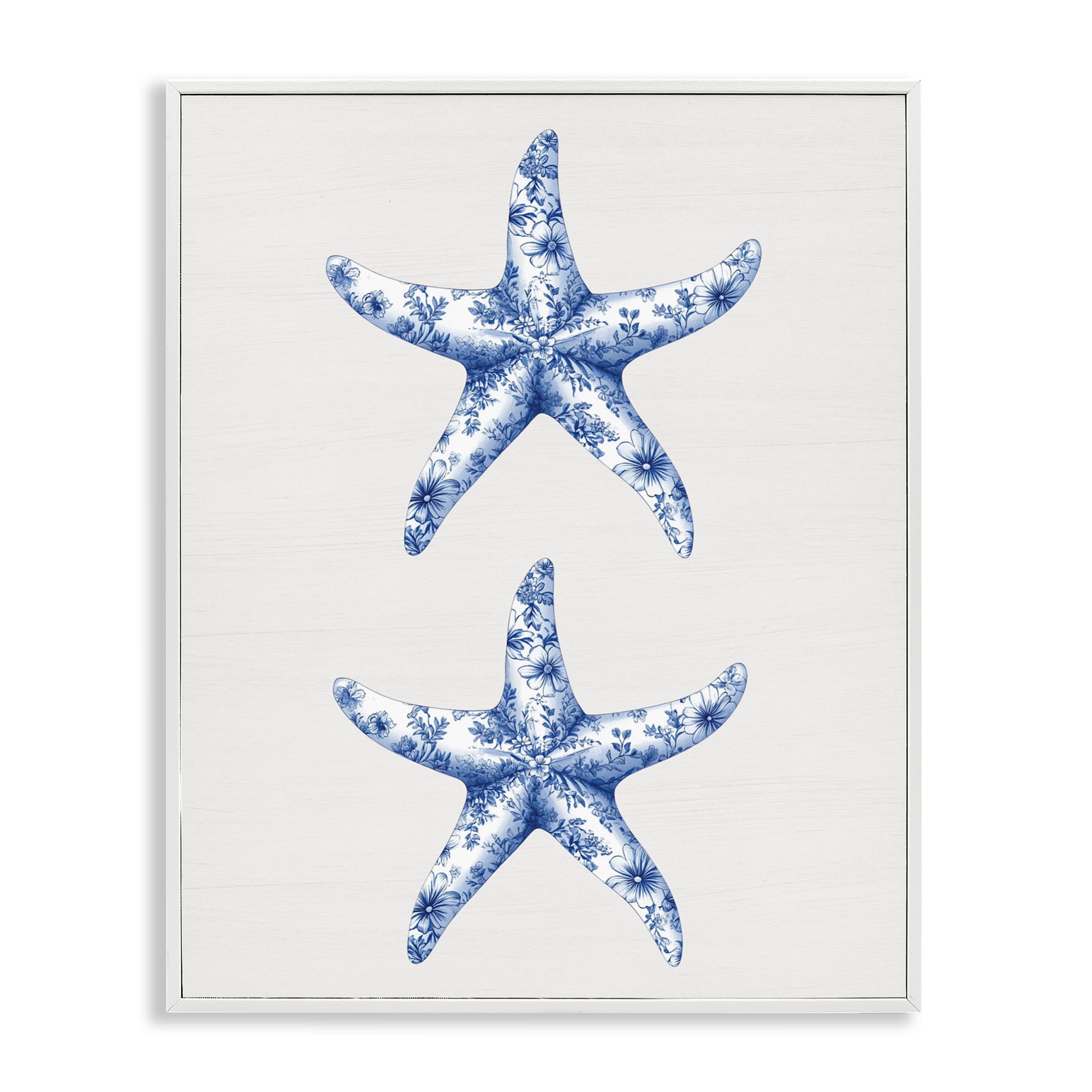 'Vintage Toile Starfish'| Framed Giclee Art