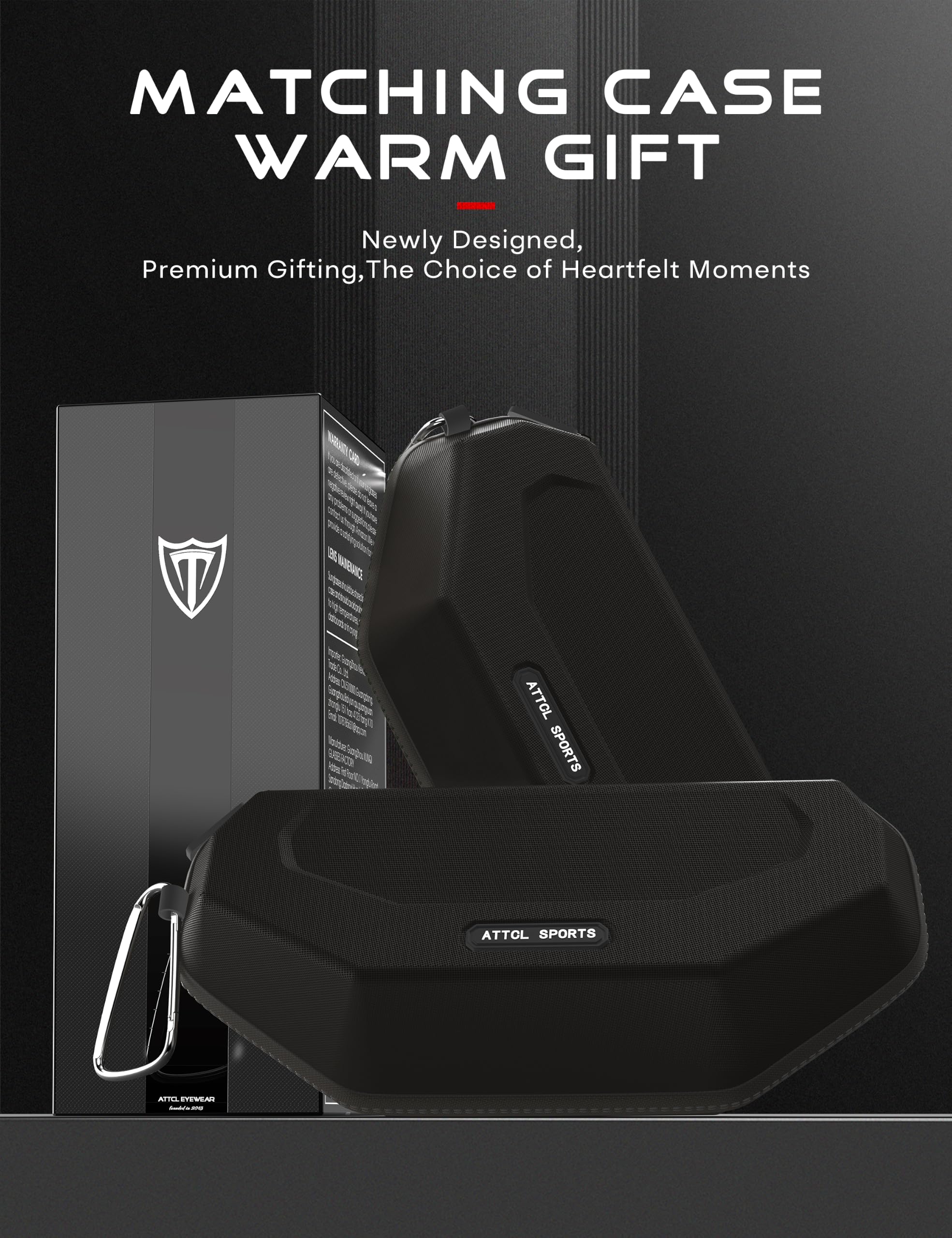 ATTCL Occhiali da sole sportivi polarizzati da uomo con protezione UV400