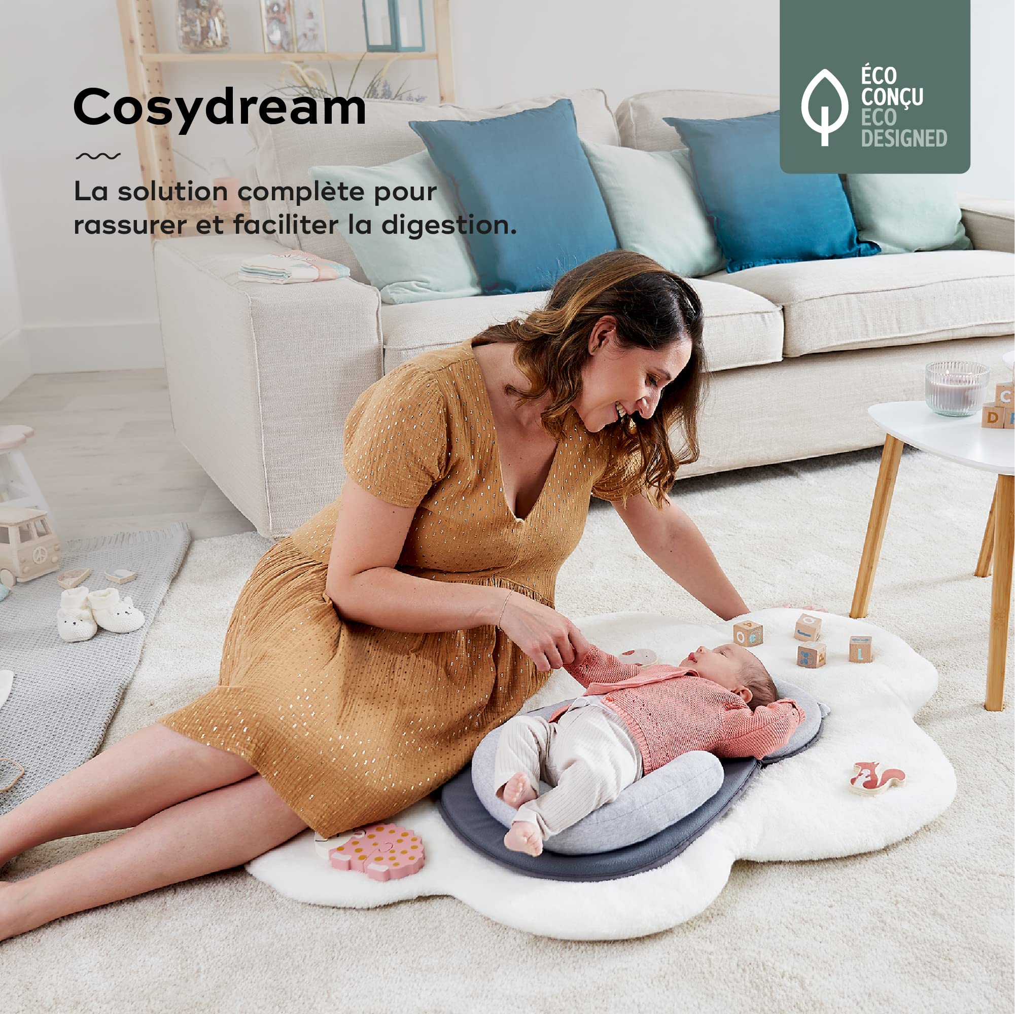 Babymoov Cosydream Original Smokey Support Morphologique, Réducteur Nouveau-Né