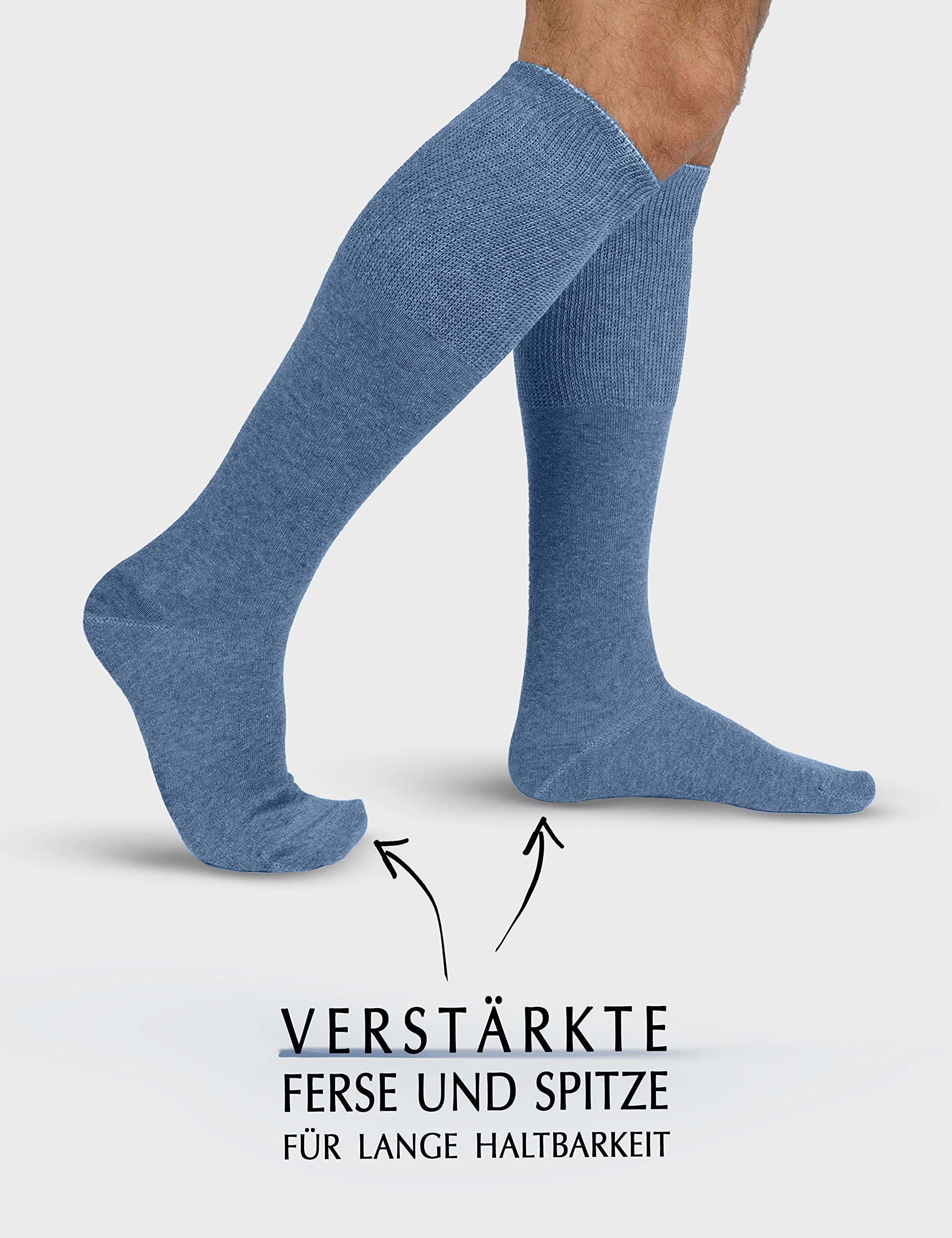 OCERA 3 Paar Diabetiker-Baumwoll-Kniestrümpfe – Damen & Herren, venenfreundlich, elastisch & komfortabel ohne Gummidruck