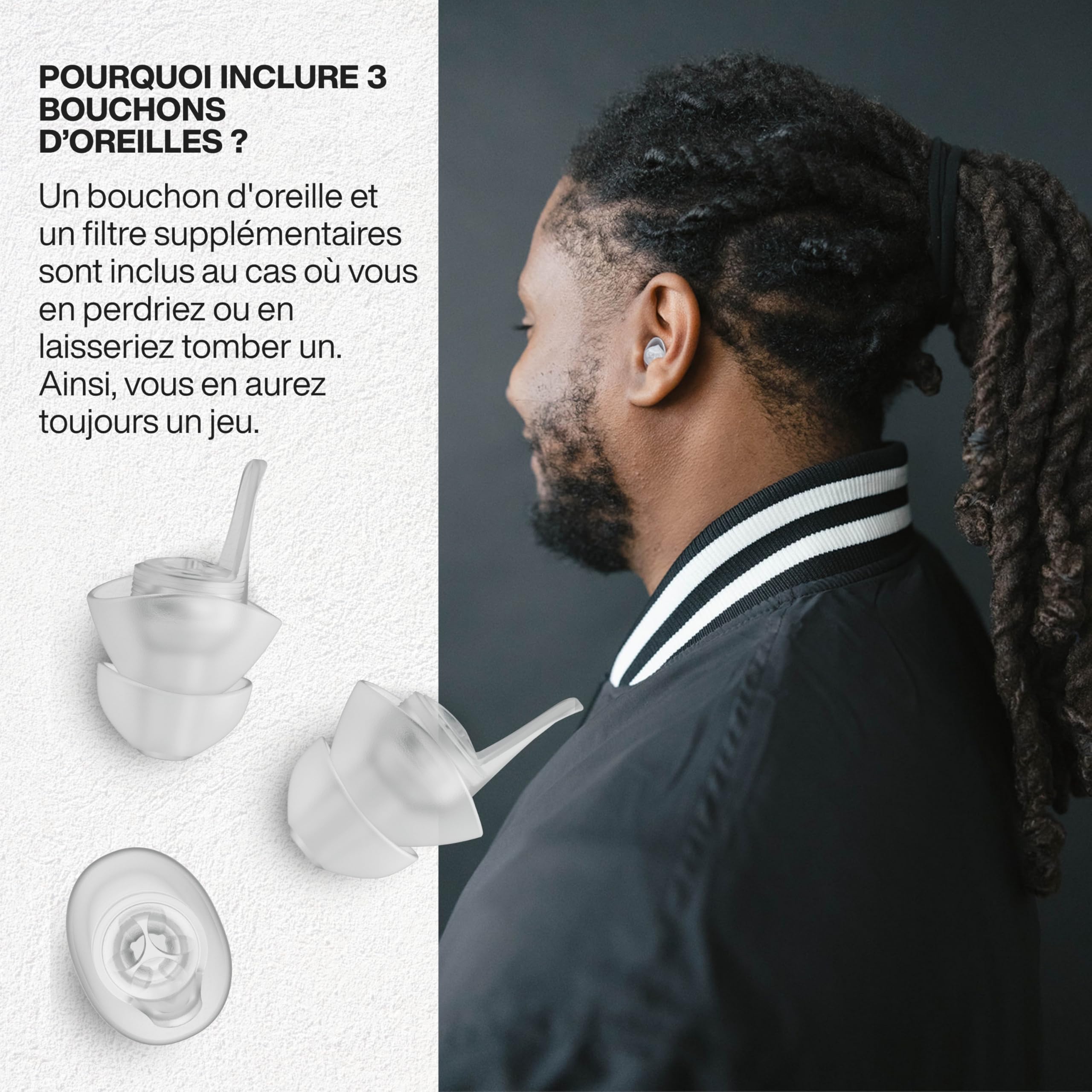 EarPeace Music PRO Protection Auditive Musicien - Bouchons d'Oreille Anti Bruit Haute Protection 20dB