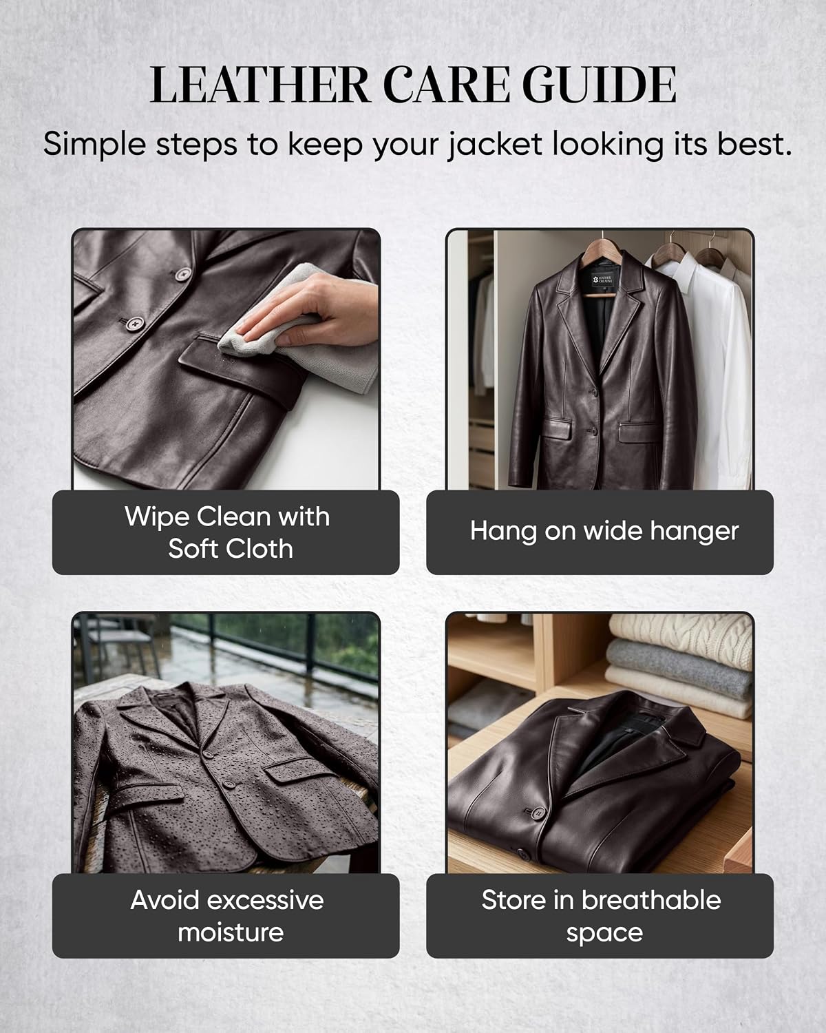 Lambskin Leather Blazer Women – Premium Women Leather Jacket with Notched Lapel, Long Sleeves, Flap Pockets