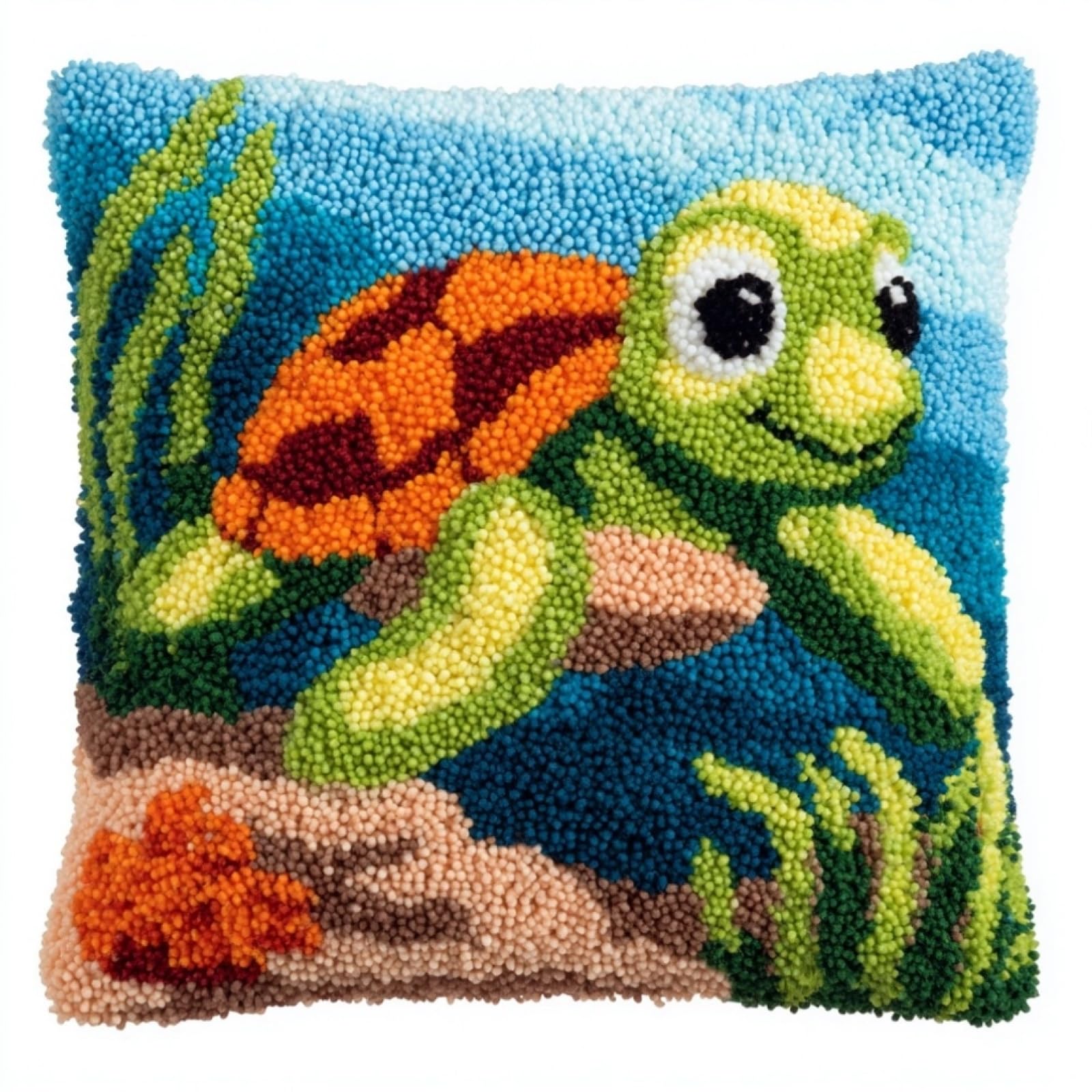 AxiangziK Latch Hook Cushion Kits for Beginners,sea Turtle