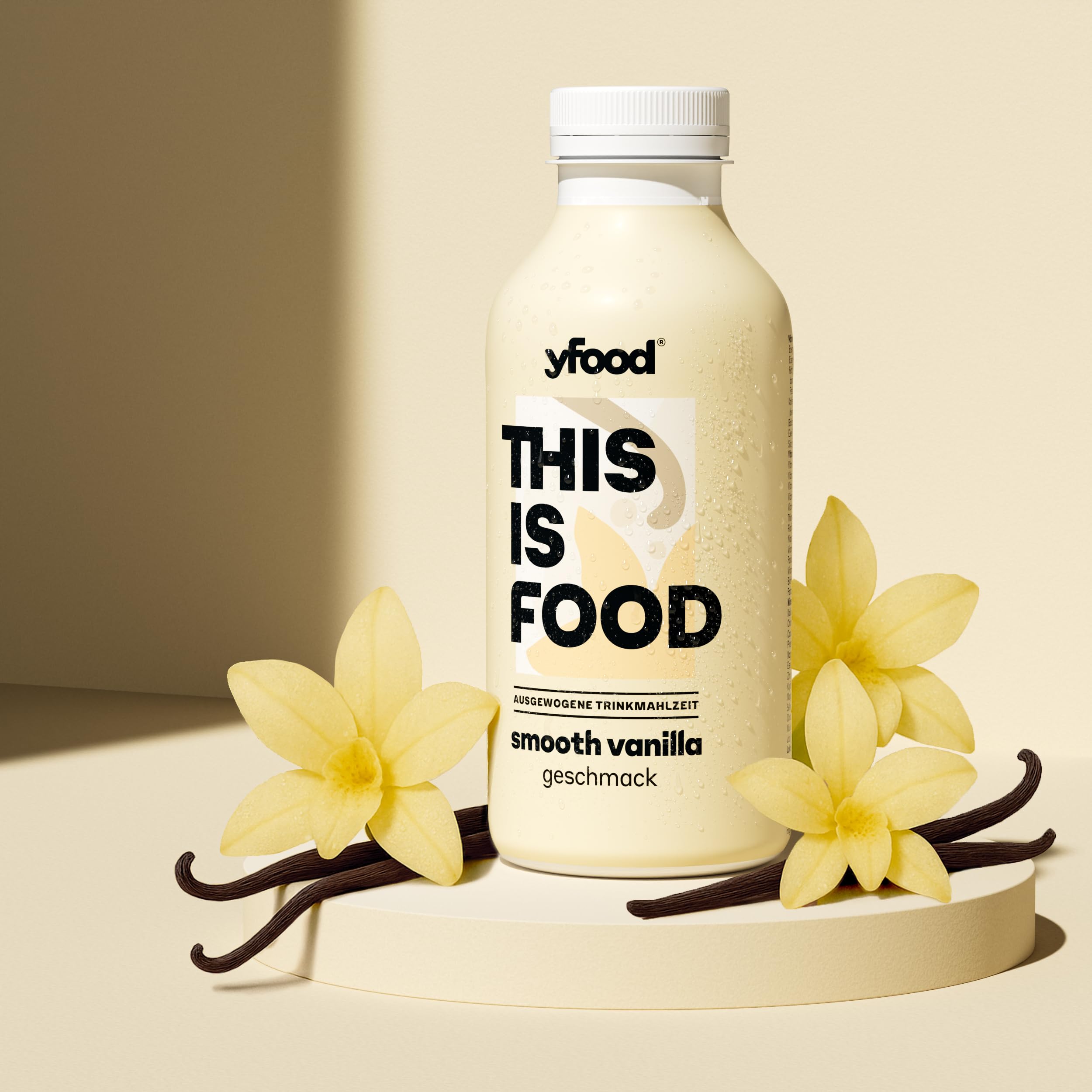 yfood Drink Smooth Vanilla - 12 x 500 ml für unterwegs & stressige Tage - vollwertig & ready-to-drink mit 30g Protein, 26 Vitaminen und Mineralstoffen - inkl. 3 € Pfand