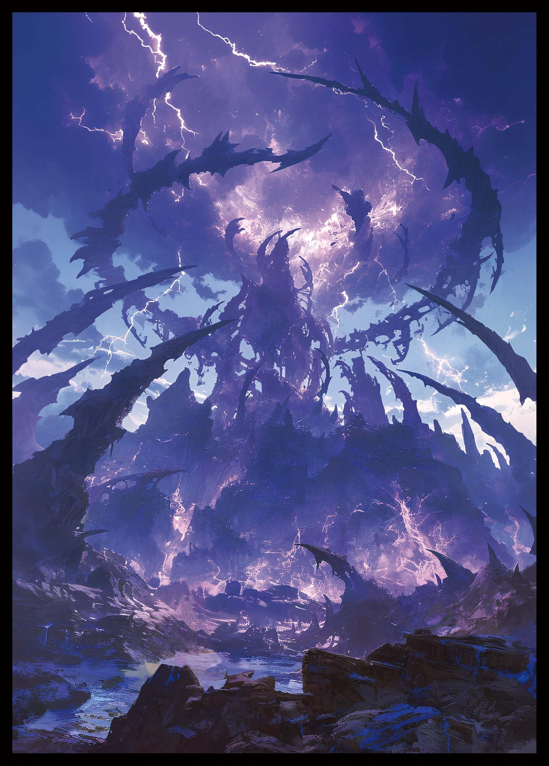 MTG Card Sleeves - Swamp - Utility Lands Series - Ultra Clear Front & Matte Finish Back, 100 Count Standard Size Matte Art Sleeve for Magic The Gathering