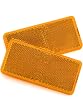 BSK 4 ECE Rectangular Amber Stick-on Reflectors - Pack of 2