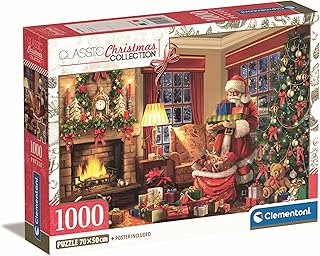 Comprar Clementoni Santa's Visit, Puzzle de 1000 Piezas para Adultos y Niños de 14 Años, Caja Compacta, Juego de Habilidad para Toda La Familia, Fabricado en Italia - 39924