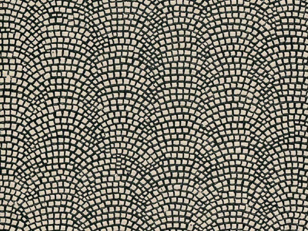 Auhagen 50105.0 - Dekorpappen Straßenpflaster, 490 x 100 mm, bunt