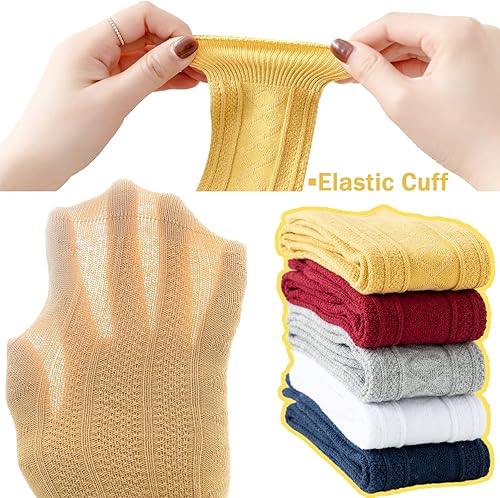 Miniatura 5 de Mini angel Calcetines hasta la rodilla para bebé, 35 pares, calcetines hasta la rodilla, calcetines de algodón sin costuras, calcetines de tubo