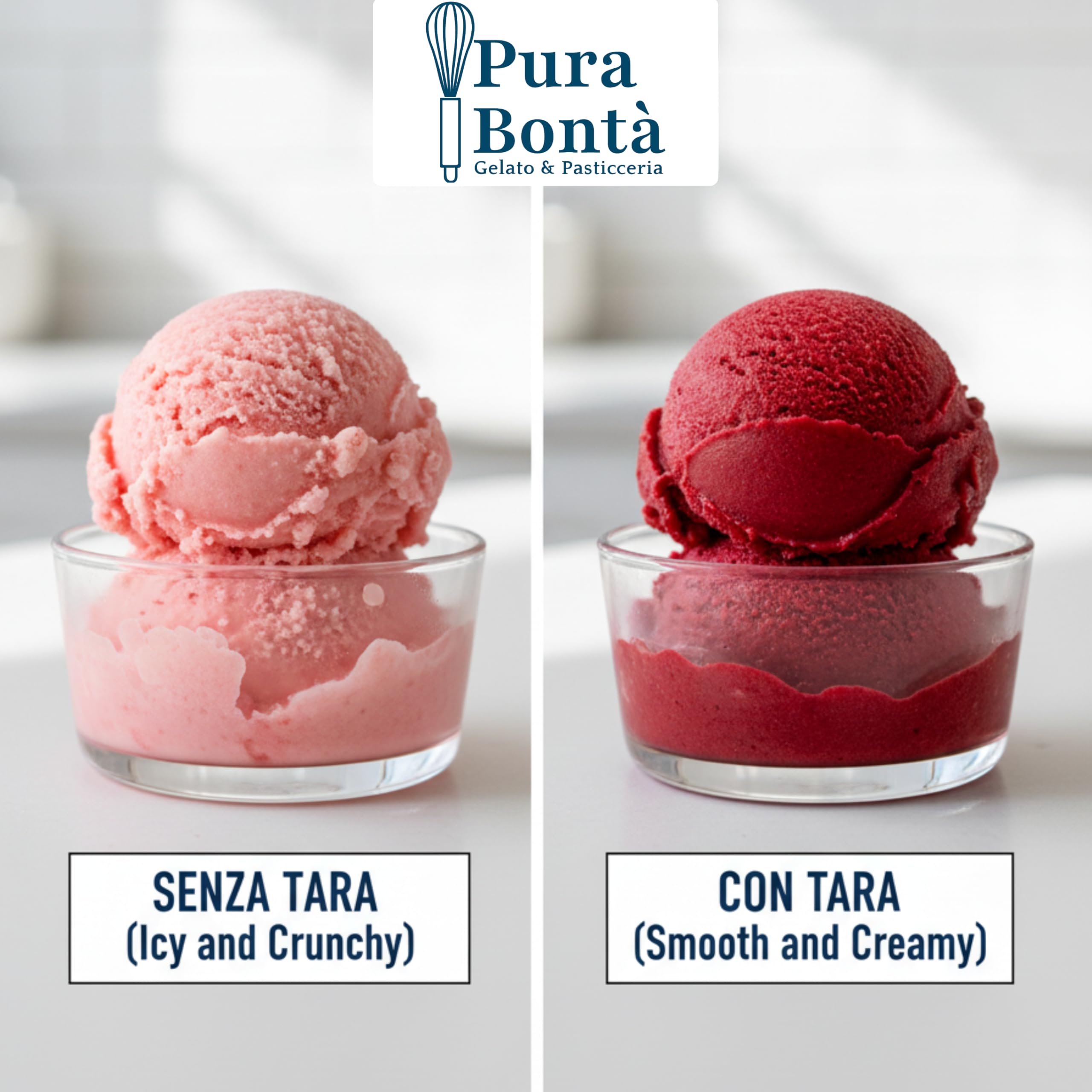 PURA BONTÀ Gomma di Tara in Polvere 500 g | Addensante e Stabilizzante 100% Naturale | Ideale per Gelato Cremoso Senza Ghiaccio | Vegano, Senza Glutine | Farina di Semi di Tara Confezionato in Italia