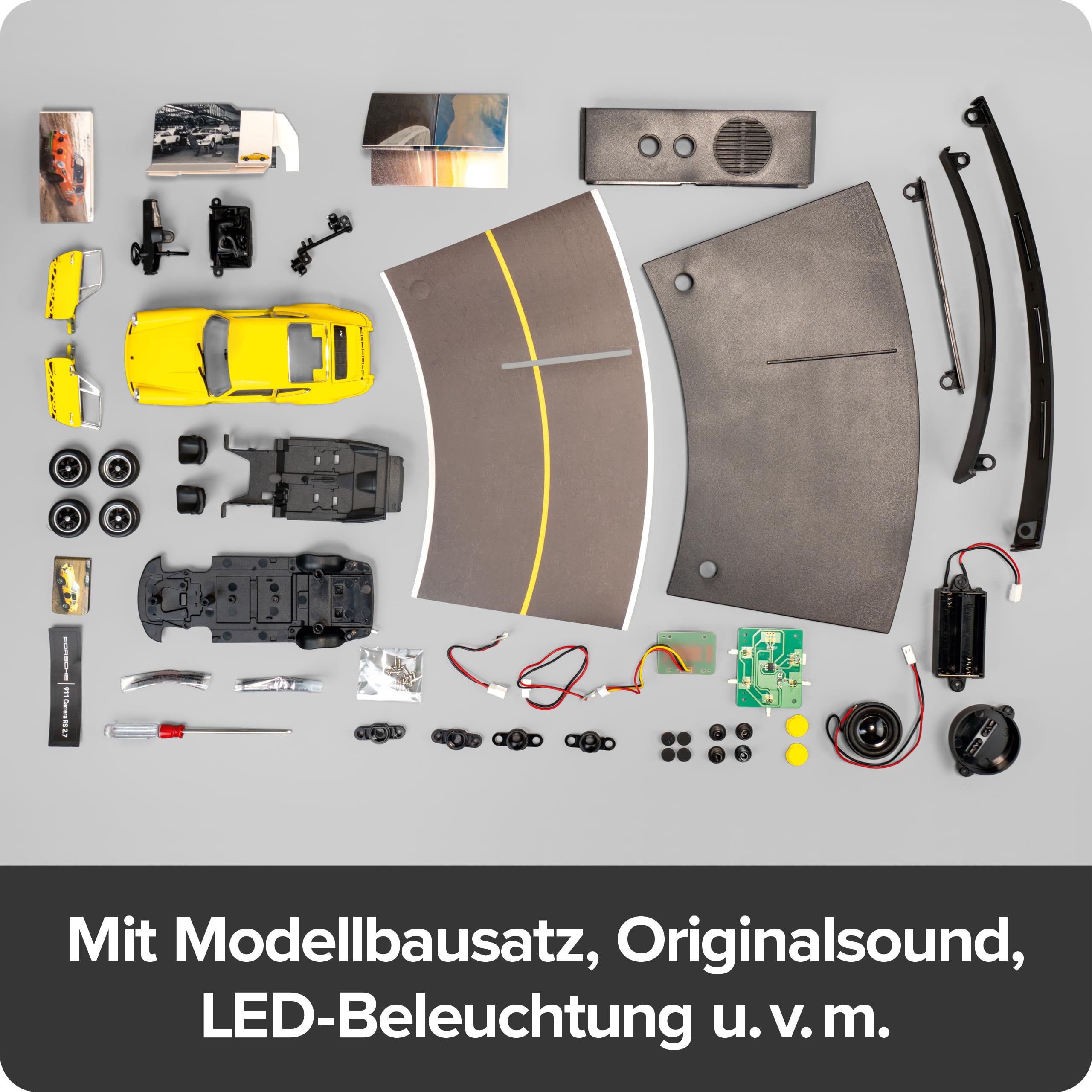 FRANZIS 67273 - Porsche 911 Carrera RS 2.7 Adventskalender, Modellbau 1:24