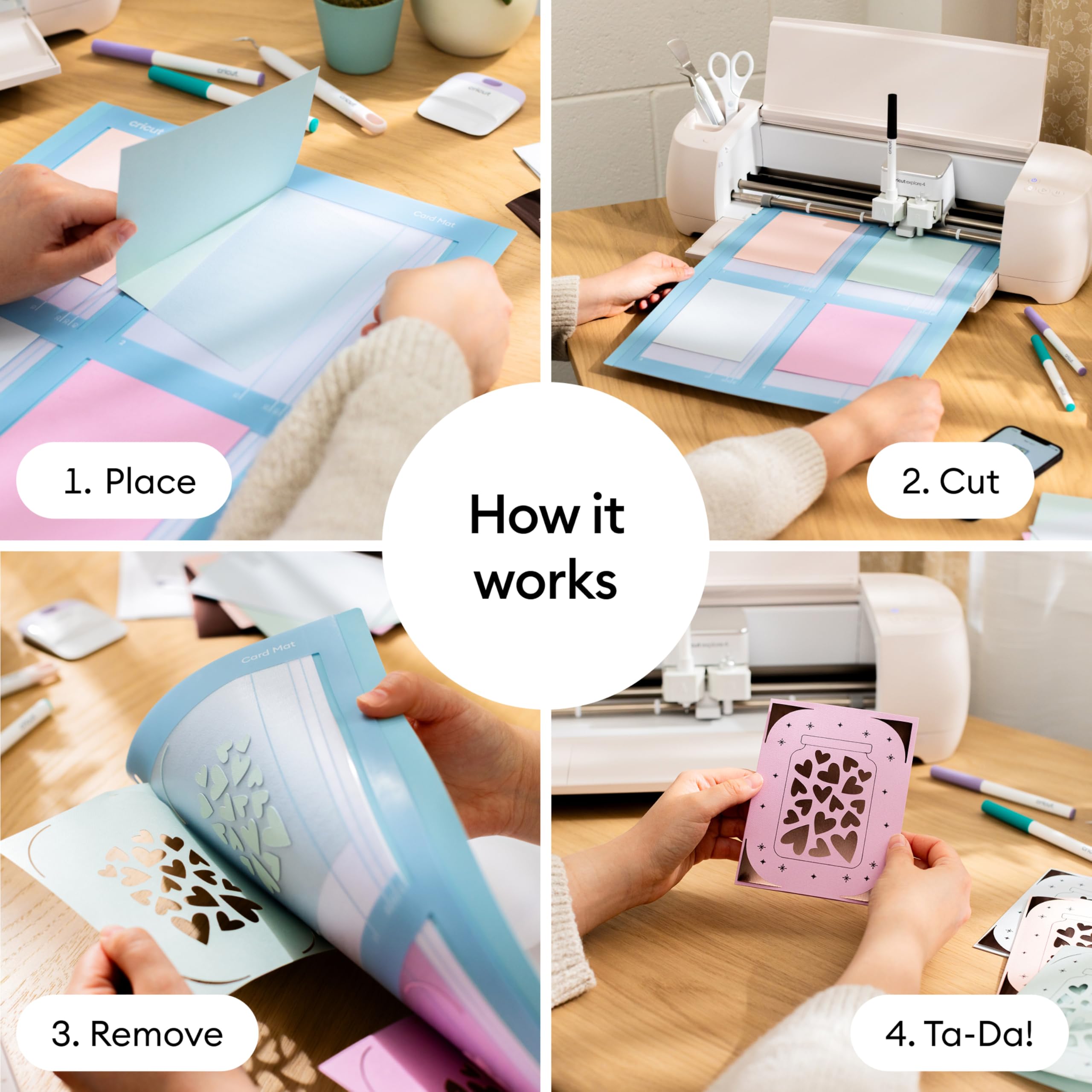 Amazon | Cricut® カードマットカード、インサート、ホイル転写