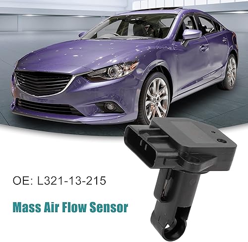 Miniatura 2 de ACROPIX Sensor MAF Sensor de flujo de aire de masa frontal para Mazda 6 Negro