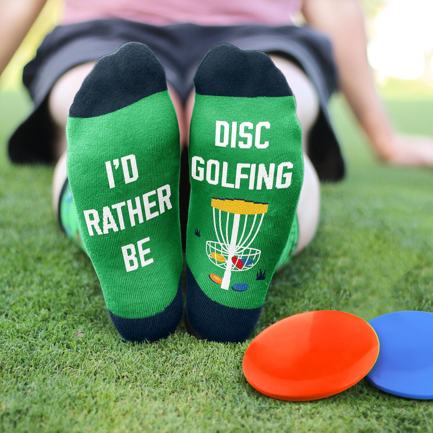 VICRAZY Disc Golf Socks For Men – Funny Disc Golf Gifts, Frisbee Accessories - Christmas Gift, Stocking Stuffers For Men, Dad - Image 7