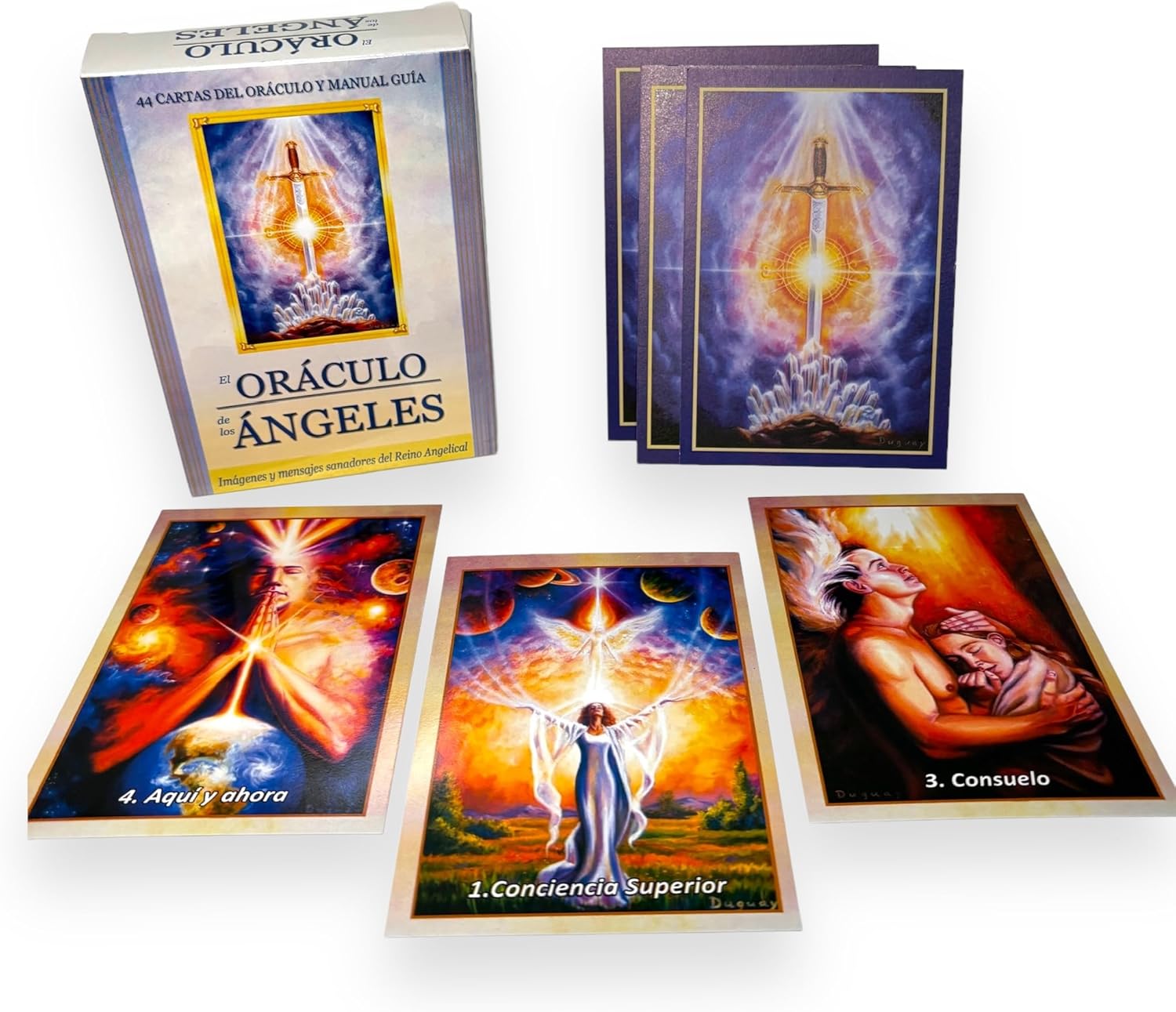 El Oráculo de los Angeles, Baraja de cartas, edición en espanol, para principiantes