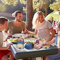 Vista 9 de Frasco de comida aislado de 40 onzas - Diga adiós a los derrames y comidas frías Tapa hermética a prueba de fugas QuickLift Thermo para comida