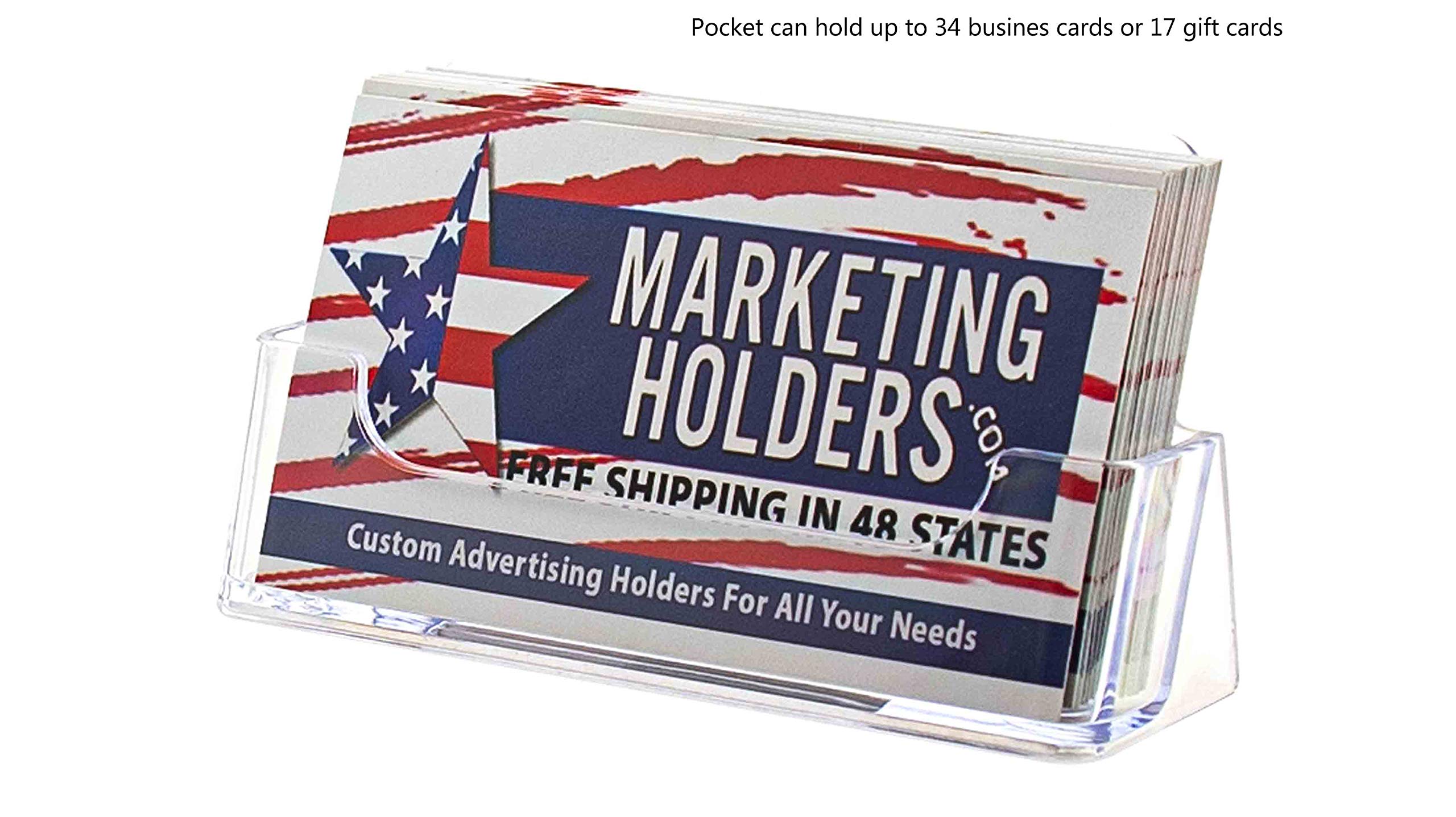 Marketing Holders Business Card Holder Countertop Display For 3.5" X 2