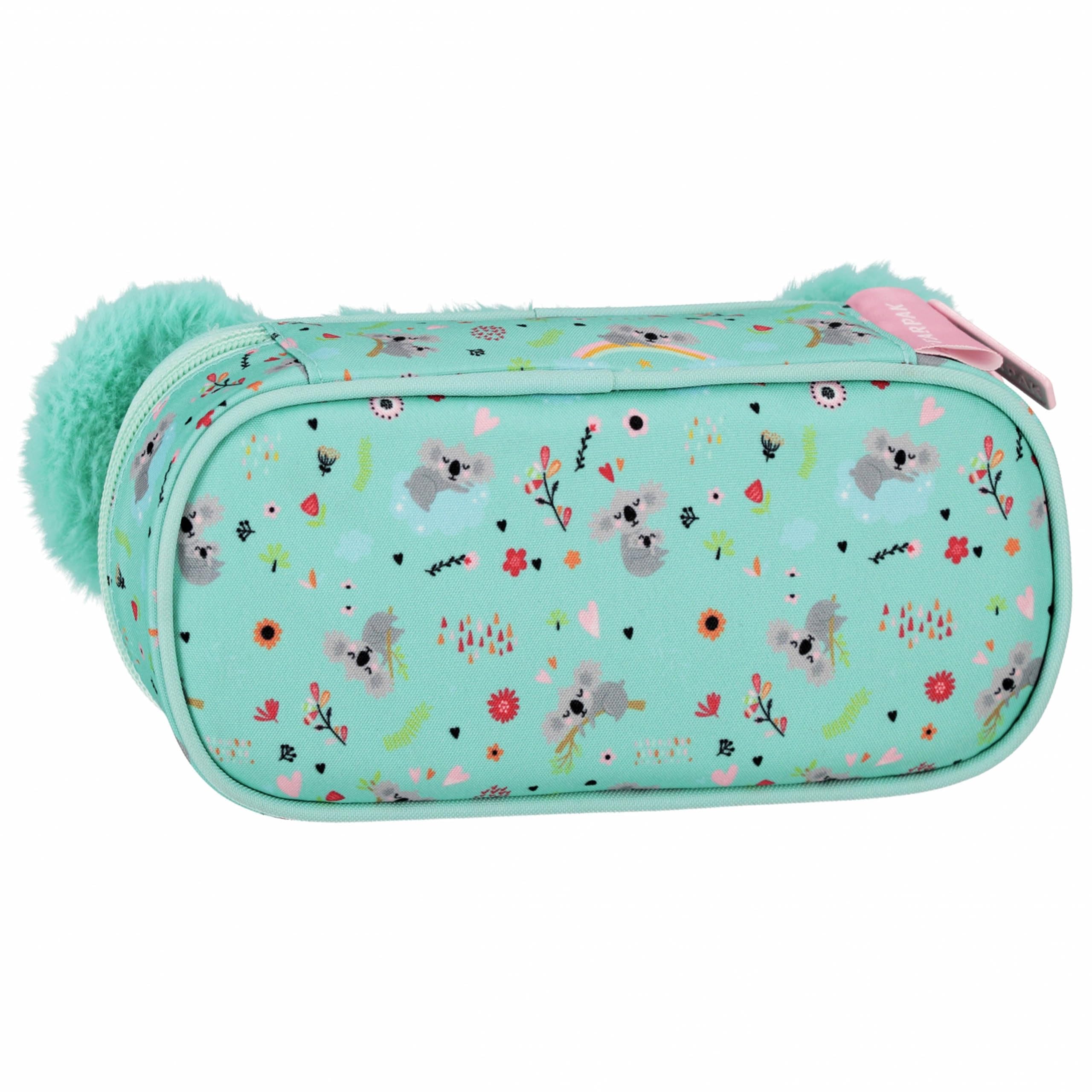 sarcia.eu Koala Plush School Pencil case, Sachet for Girl, Zipped, Turquoise 5x22x10cm (Koala Plush) - Image 3