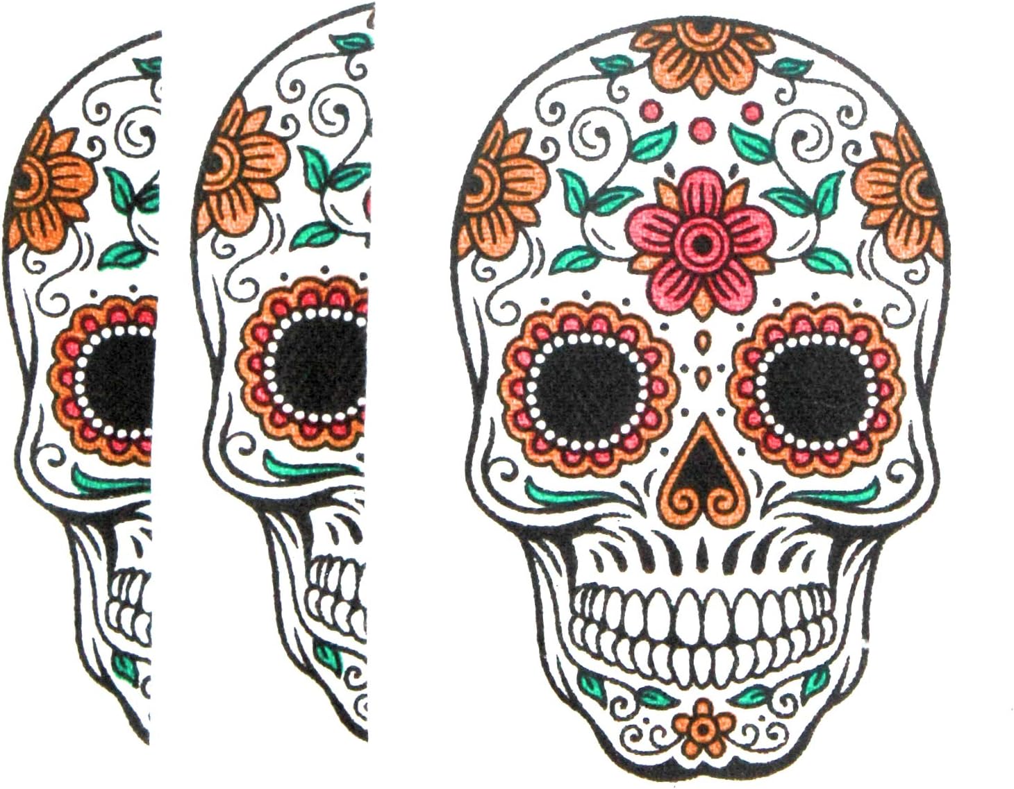 Kitchen Towels Set of 3 100% Cotton 16 x 28 Fun Trendy Designs (Sugar Skull)