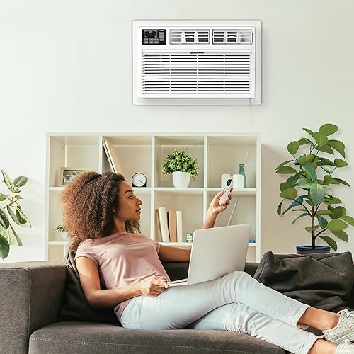 Miniatura 2 de Whirlpool Aire acondicionado y calentador de 12,000 BTU de 230 V a través de la pared con control remoto, enfría y calienta habitaciones de hasta