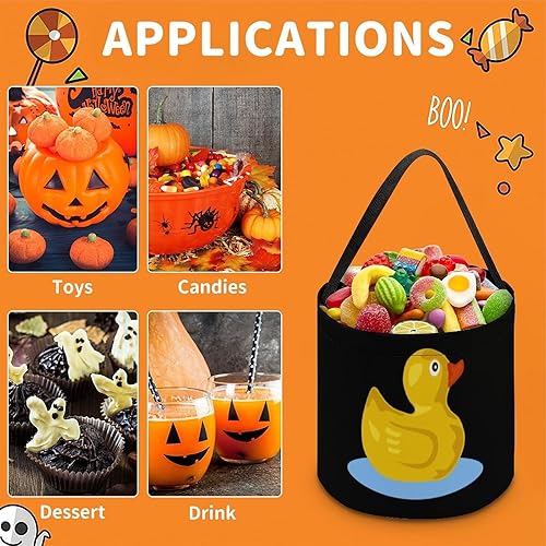 Miniatura 3 de Goma pato divertido logotipo divertido Halloween truco o truco bolsas dulces regalos cubos para regalos de fiesta suministros
