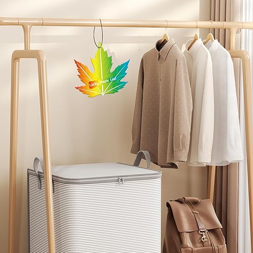 Miniatura 10 de Lucky Maple Leaf Ambientador de aire para automóvil, ambientador de larga duración para automóvil y hogar, eliminador de olores de hasta 30 días,