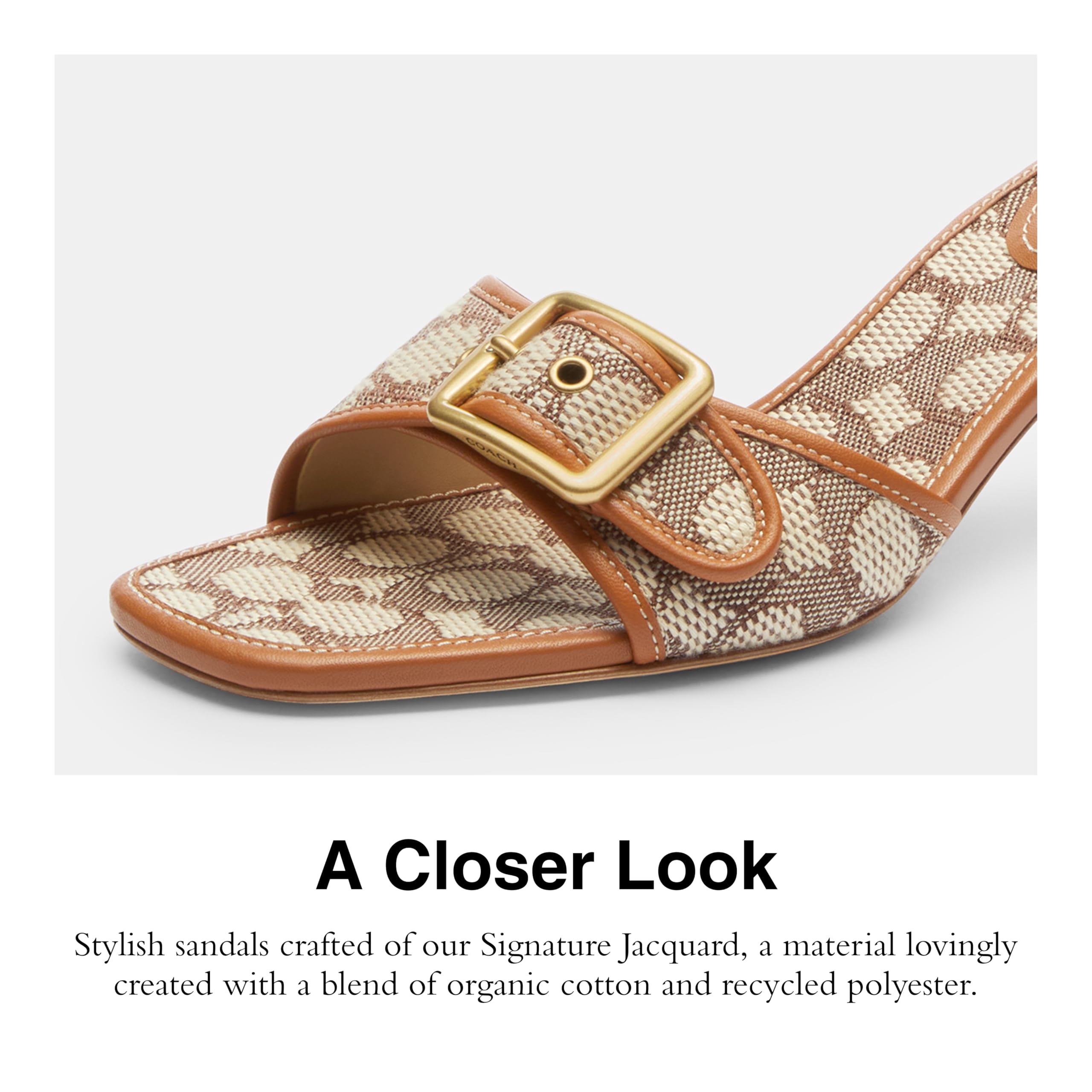 Coach Women's Margot Sandal Platform: 7.5 Cocoa/Burnished Amber