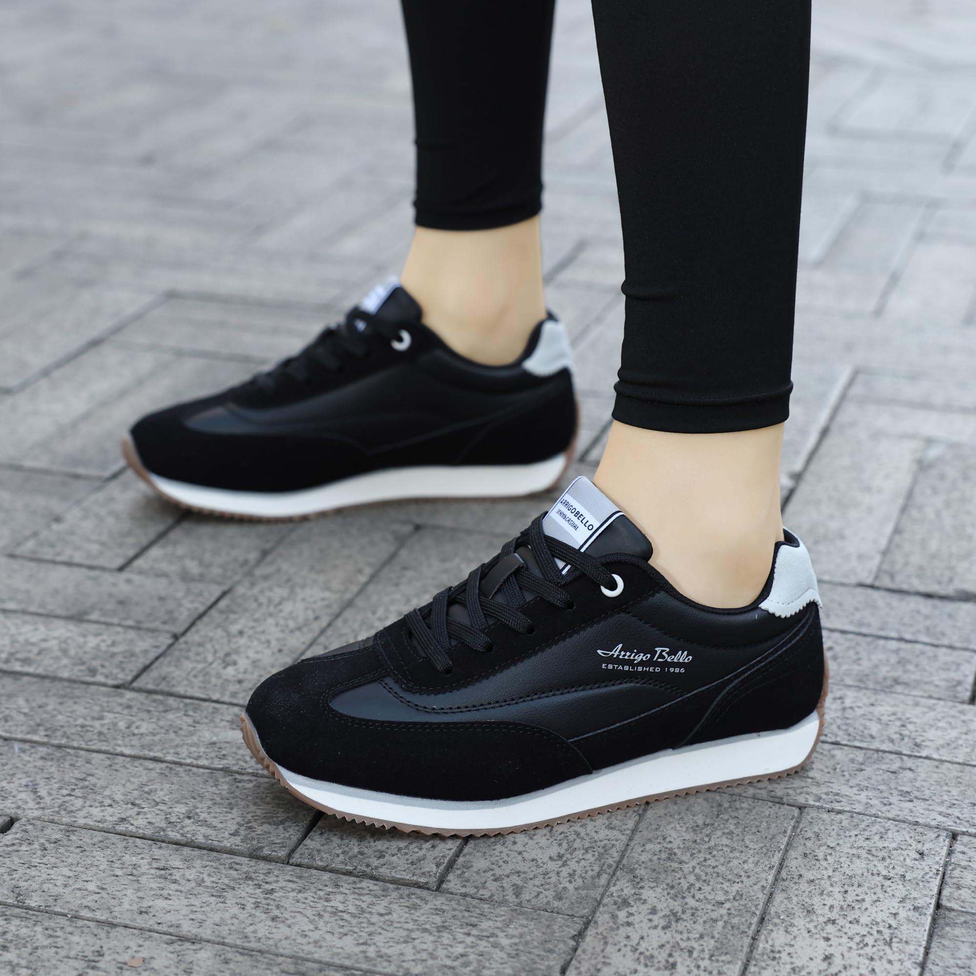 ARRIGO BELLO Basket Femme Chaussure Sport Running Shoes Ville Cuir Sneakers Mode Marche Confortable Chaussures Taille 36-41