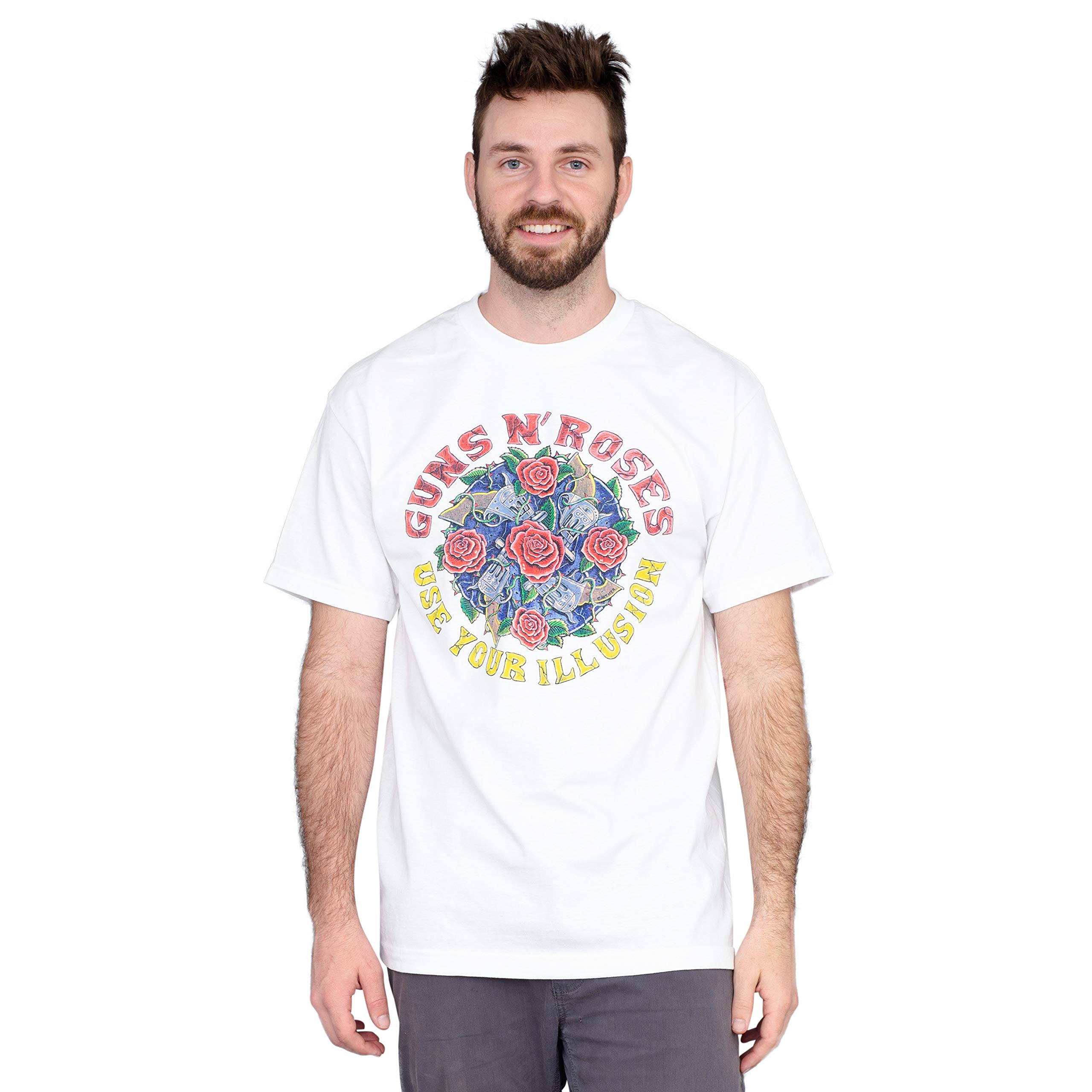 Bravado Guns n' Roses Use Your Illusion T-shirt pour adulte Blanc