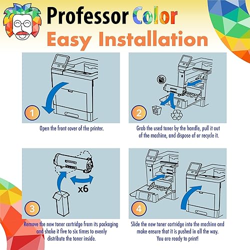 Miniatura 6 de Professor Color Cartucho de tóner OEM recodificado de repuesto para Xerox VersaLink B600/B605/B610/B615 | 106R03944 - Capacidad extra alta negro