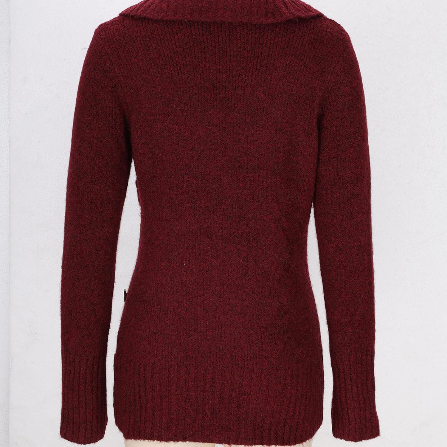 Womens Fall Sweaters V Neck Long Sleeve Knit Pullover Tops Trendy Chunky Warm Soft Jumper Winter Clothes Outfits