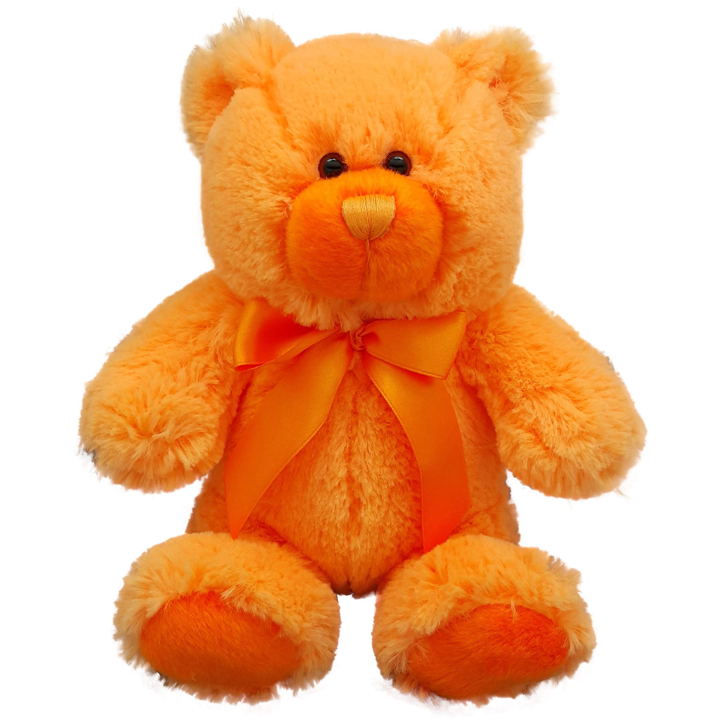 Anico 8" Orange Teddy Bear – Cute Plush Small Bear, Soft Stuffed Animal, Perfect for Kids, Birthdays, Holidays, and More!