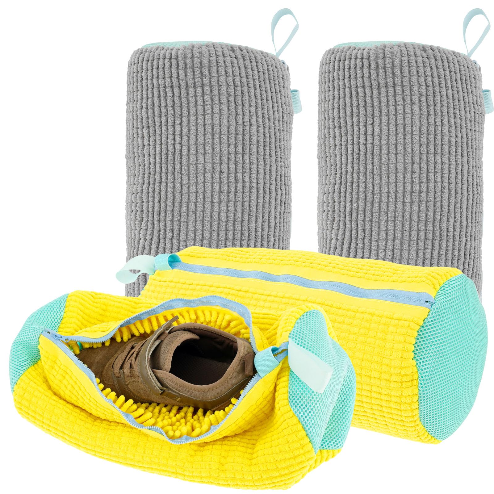 Gatphy 4Pcs Shoe Washing Machine Bag, Shoe Laundry Bag with Zipper Hook, Lightweight Portable Shoes Cleaning Bags, Reusable Shoes Cleaner Bags for Washing Machine Travel Storage (4Pcs) — image 1