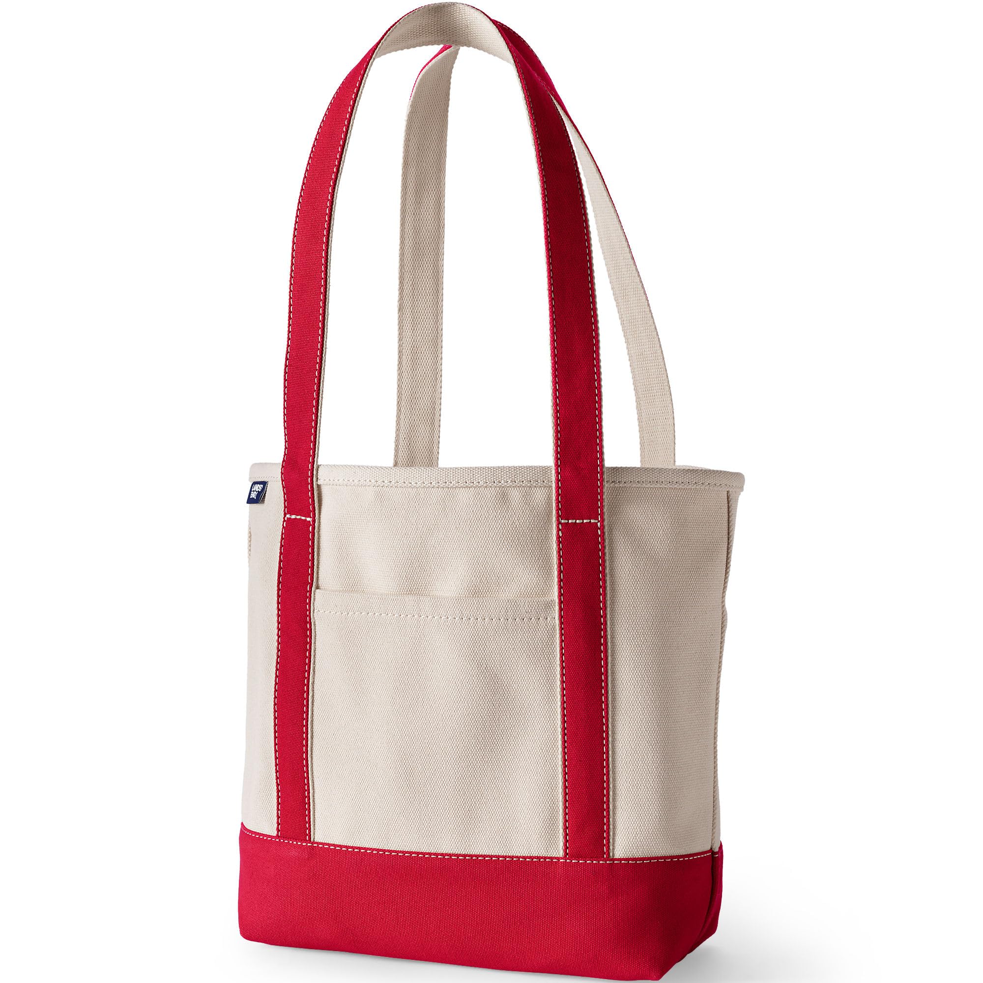 Lands' End Open Top Canvas Tote Bag