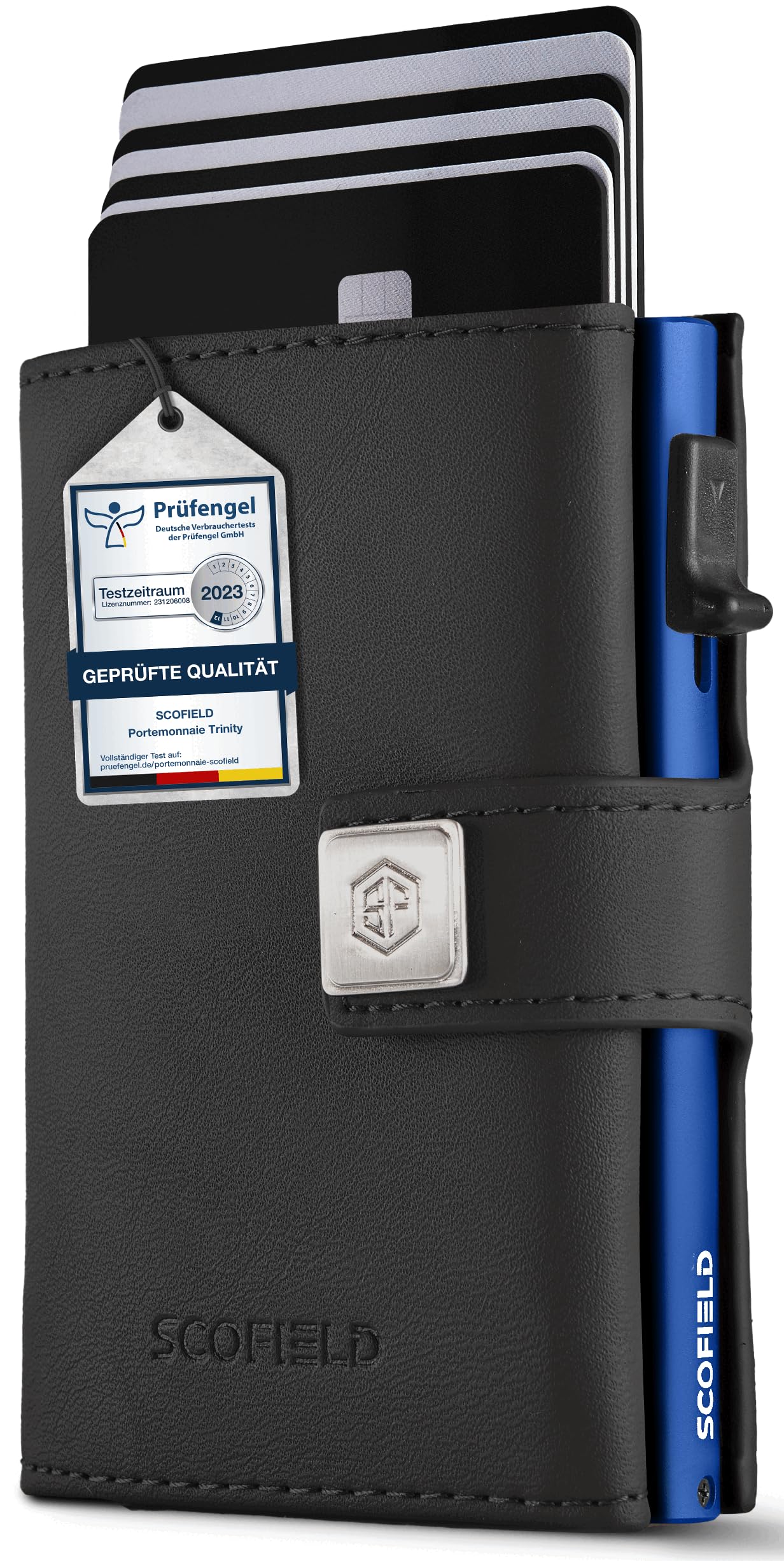 SF SCOFIELD Geldbörse Herren | Portmonee Herren für 11-12 Karten | Geldbeutel RFID Schutz | Portemonnaie | Wallets for Men | Smart Wallet | Kreditkartenetui | Slim Wallet | Kartenetui Klein